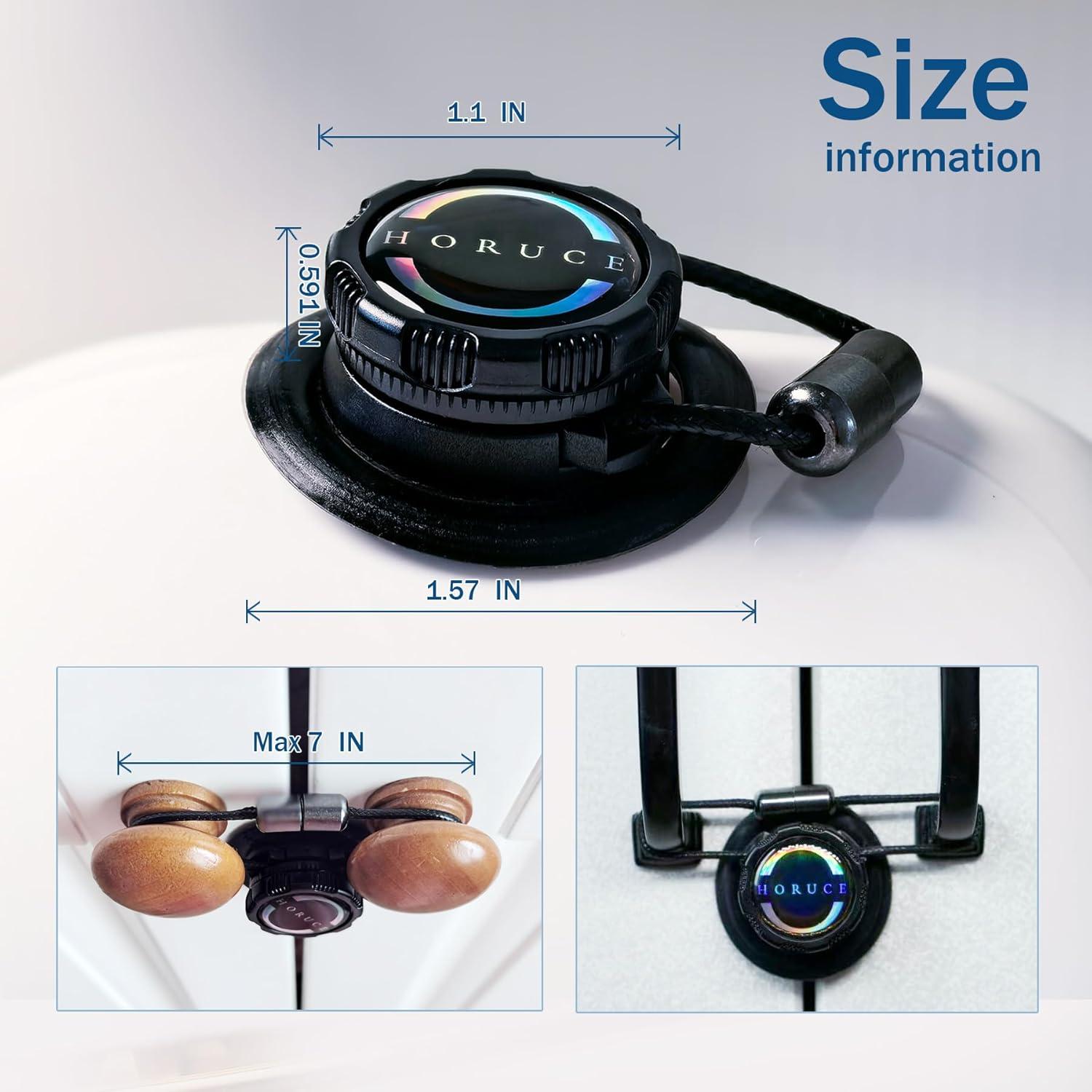 5 Cerraduras de Gabinete a Prueba de Bebés HORUCE - Negro