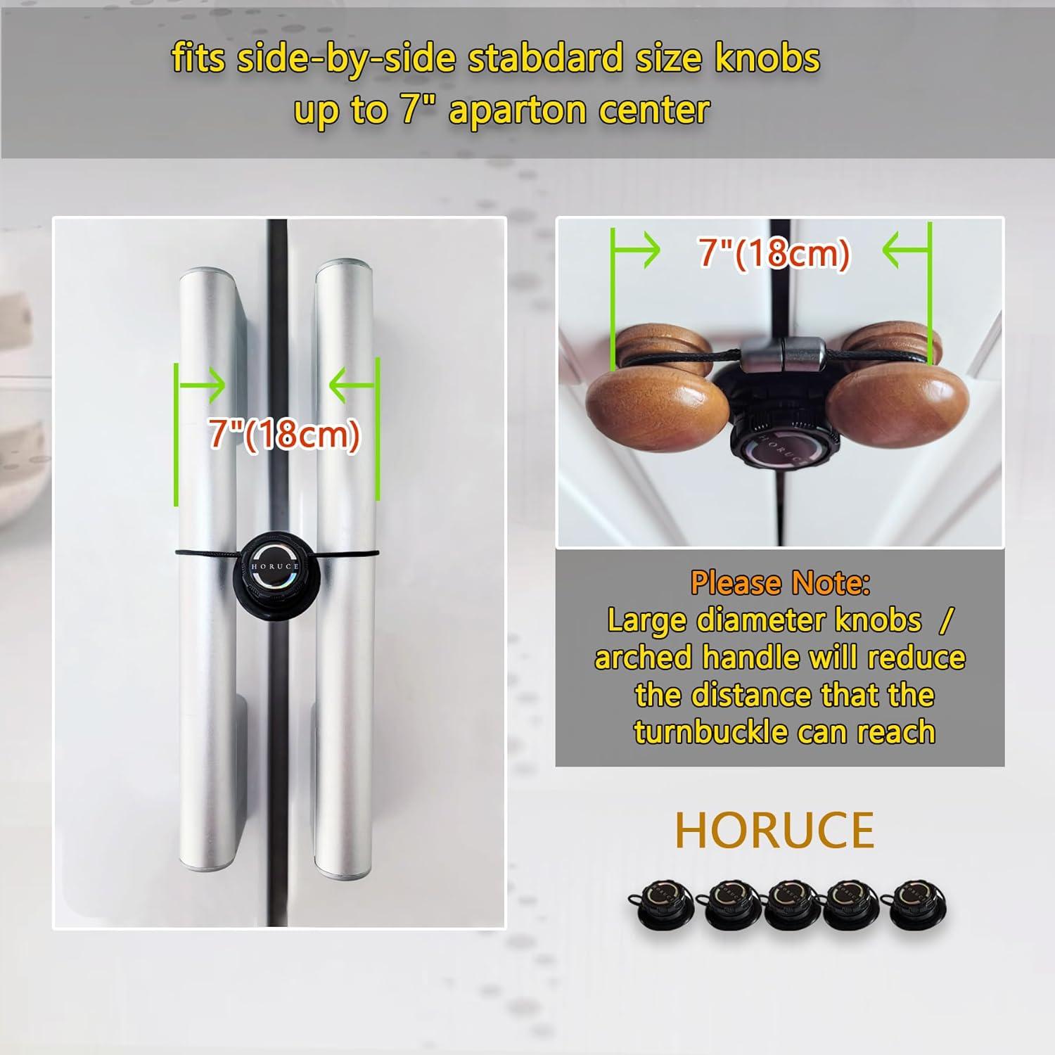 5 Cerraduras de Gabinete a Prueba de Bebés HORUCE - Negro