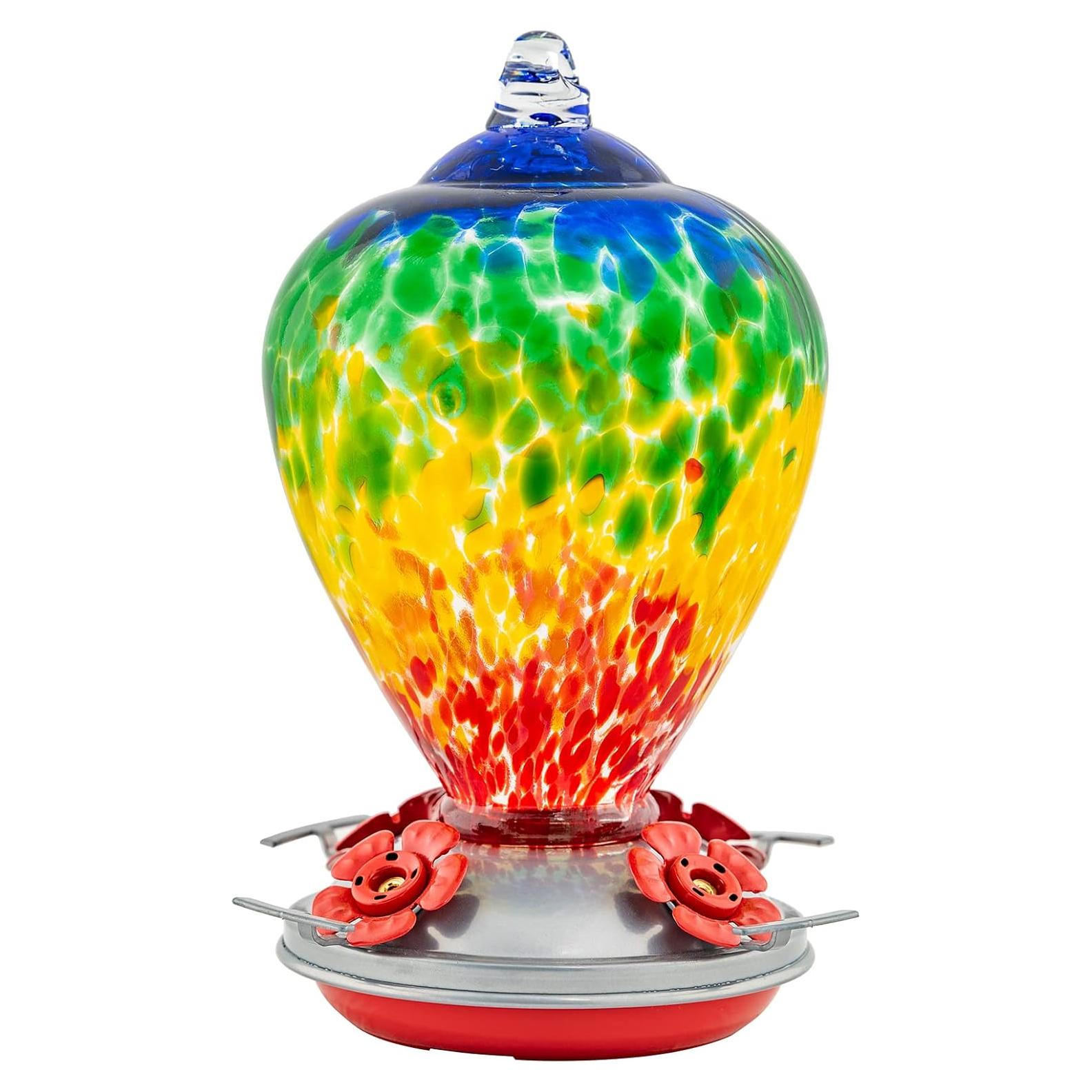 Alimentador de Colibrí LaElvish Garden Vidrio 0.95kg Colgante