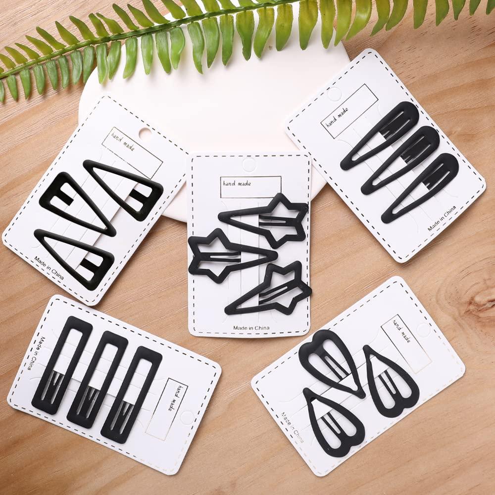 15 Clips de Pelo Antideslizantes Yerpkefey en Color Negro