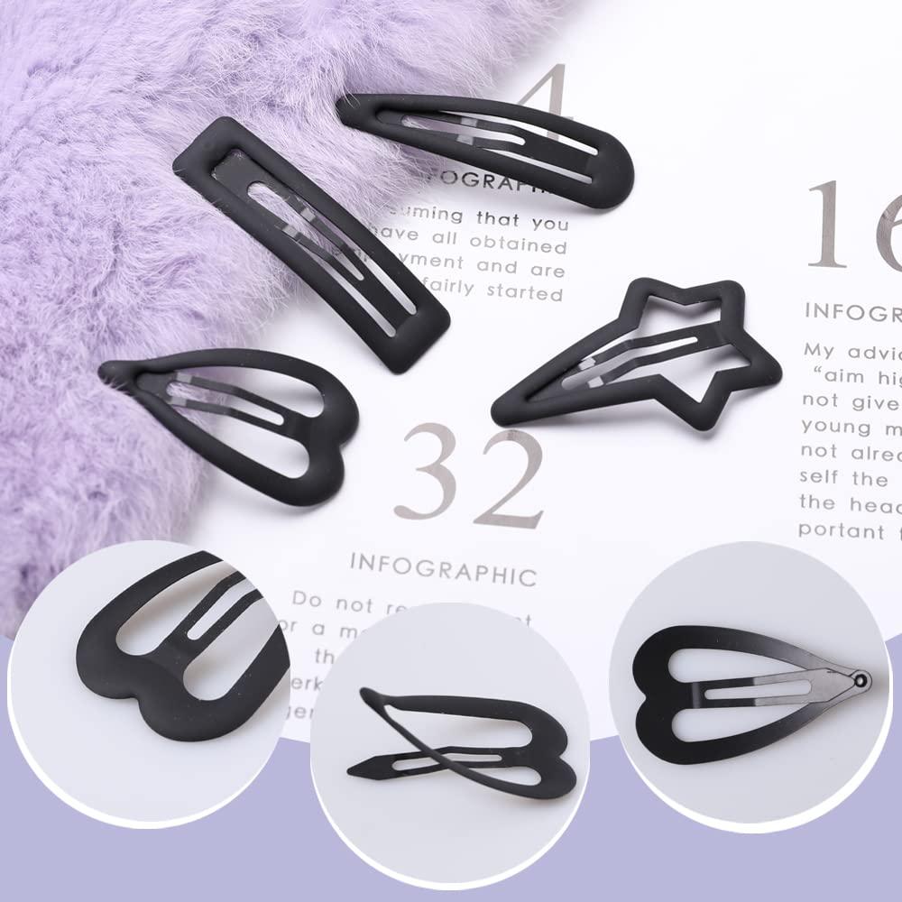 15 Clips de Pelo Antideslizantes Yerpkefey en Color Negro