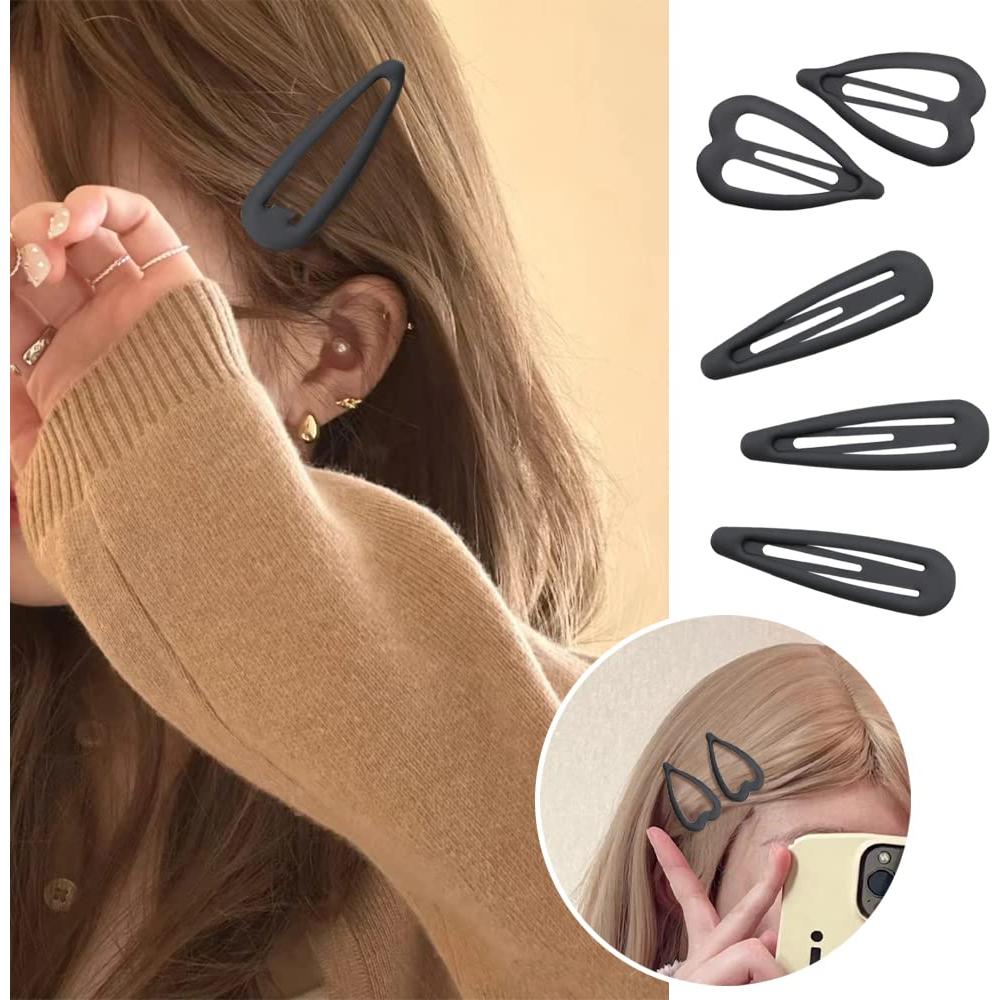 15 Clips de Pelo Antideslizantes Yerpkefey en Color Negro