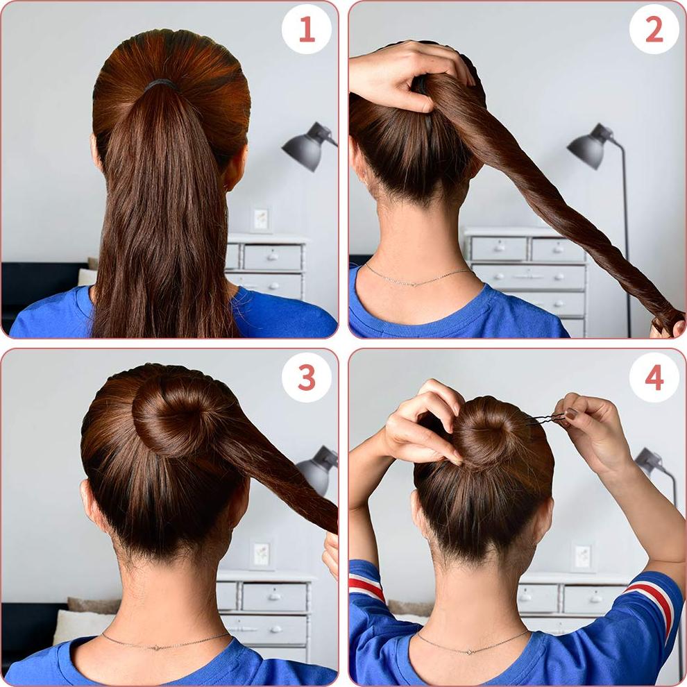 Pinzas para Cabello en U IKOCO 80 Piezas 6.1 cm Negro