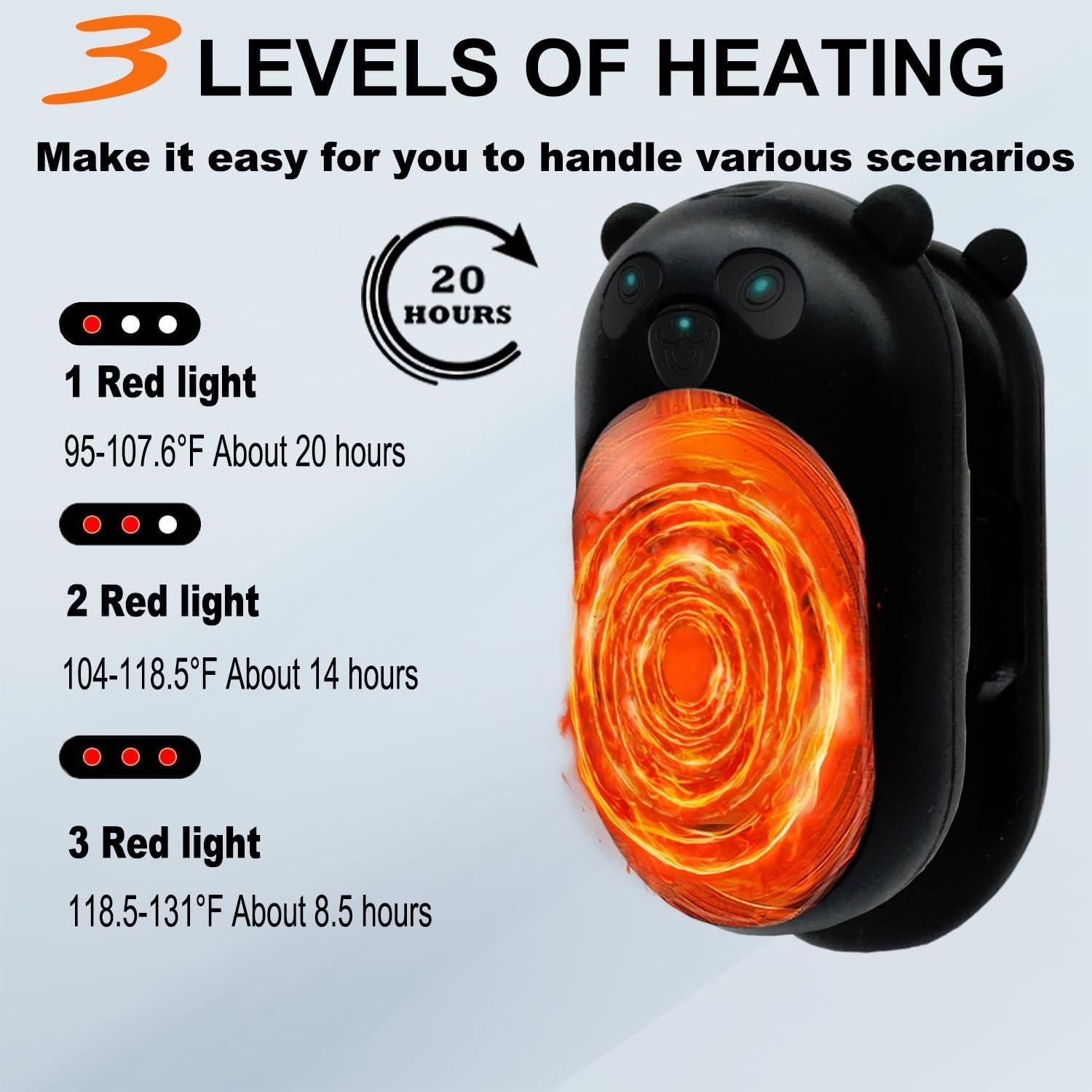 Calentadores de Manos Recargables BOANKODU AOY-716 6000mAh