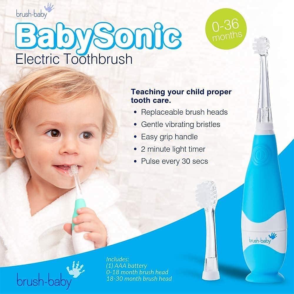 Cepillo de Dientes Eléctrico BabySonic para Bebés 0-3 Años