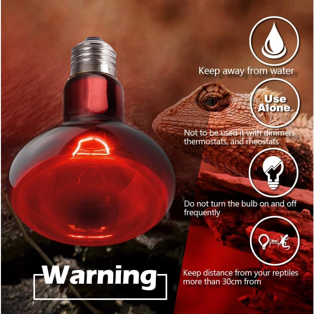 Bombillas de Calor UVA y Infrarrojas para Reptiles 75W - Waazoorep