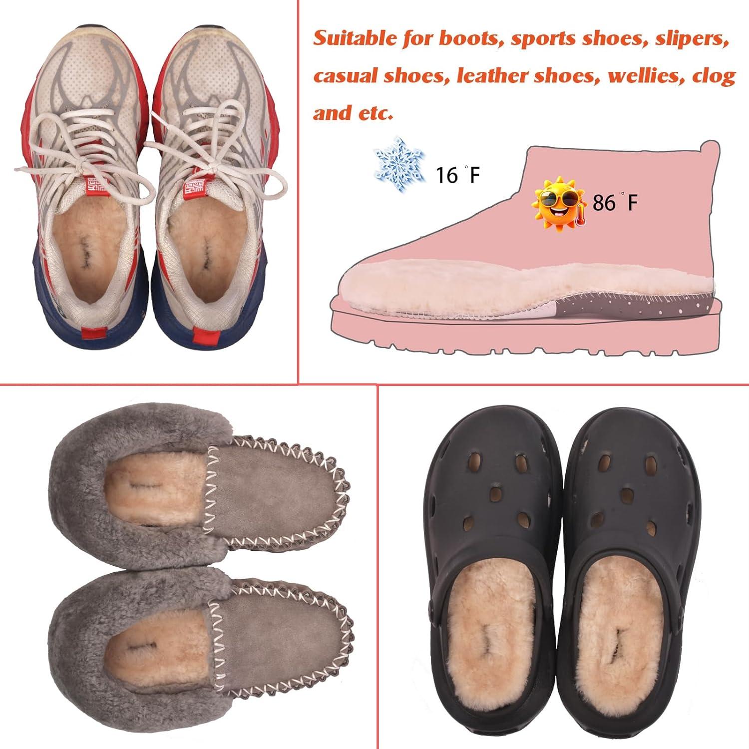 Plantillas de piel de oveja Mel&Syd 18mm unisex cálidas y suaves