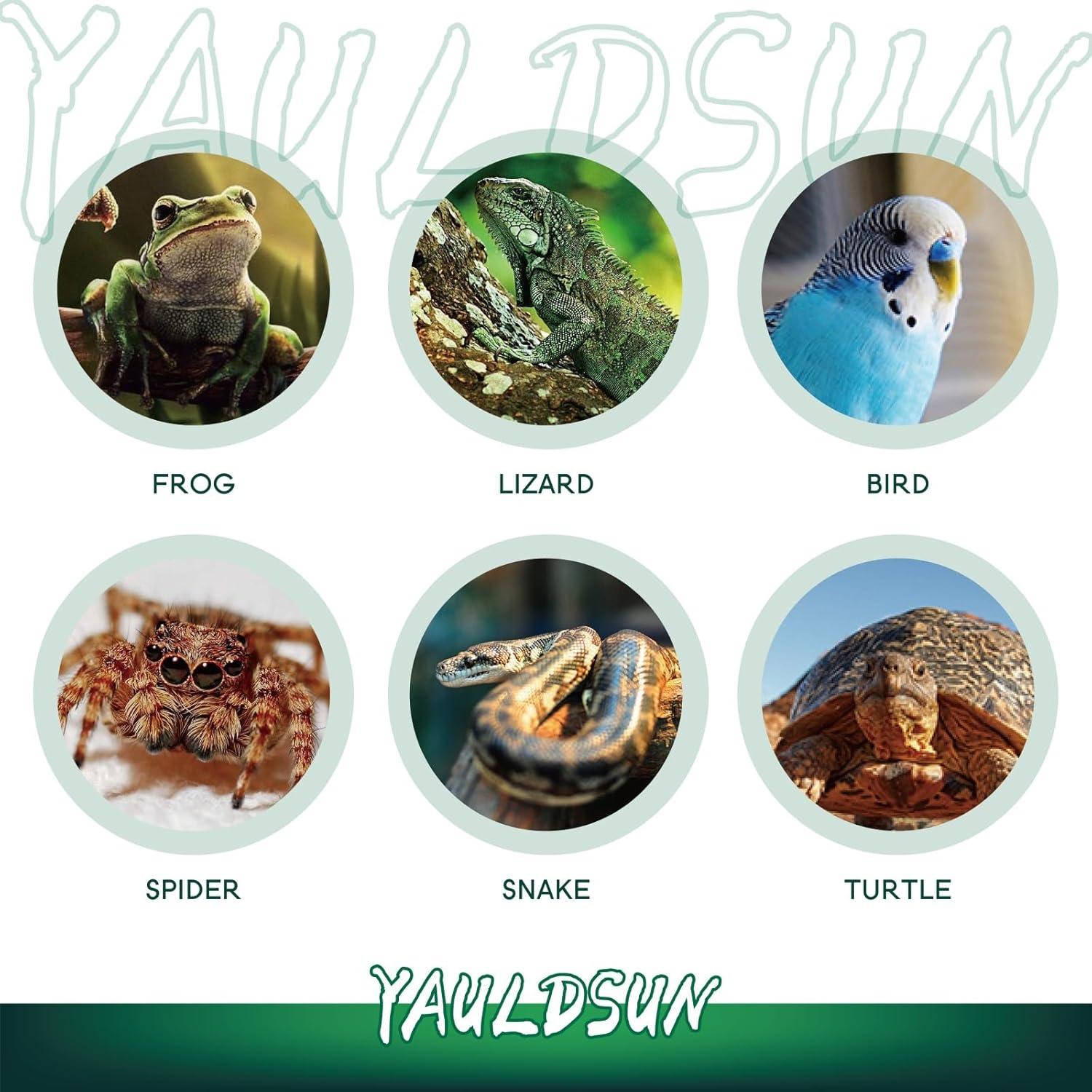 Lámpara de Calor UVB UVA 100W YauldSun para Reptiles