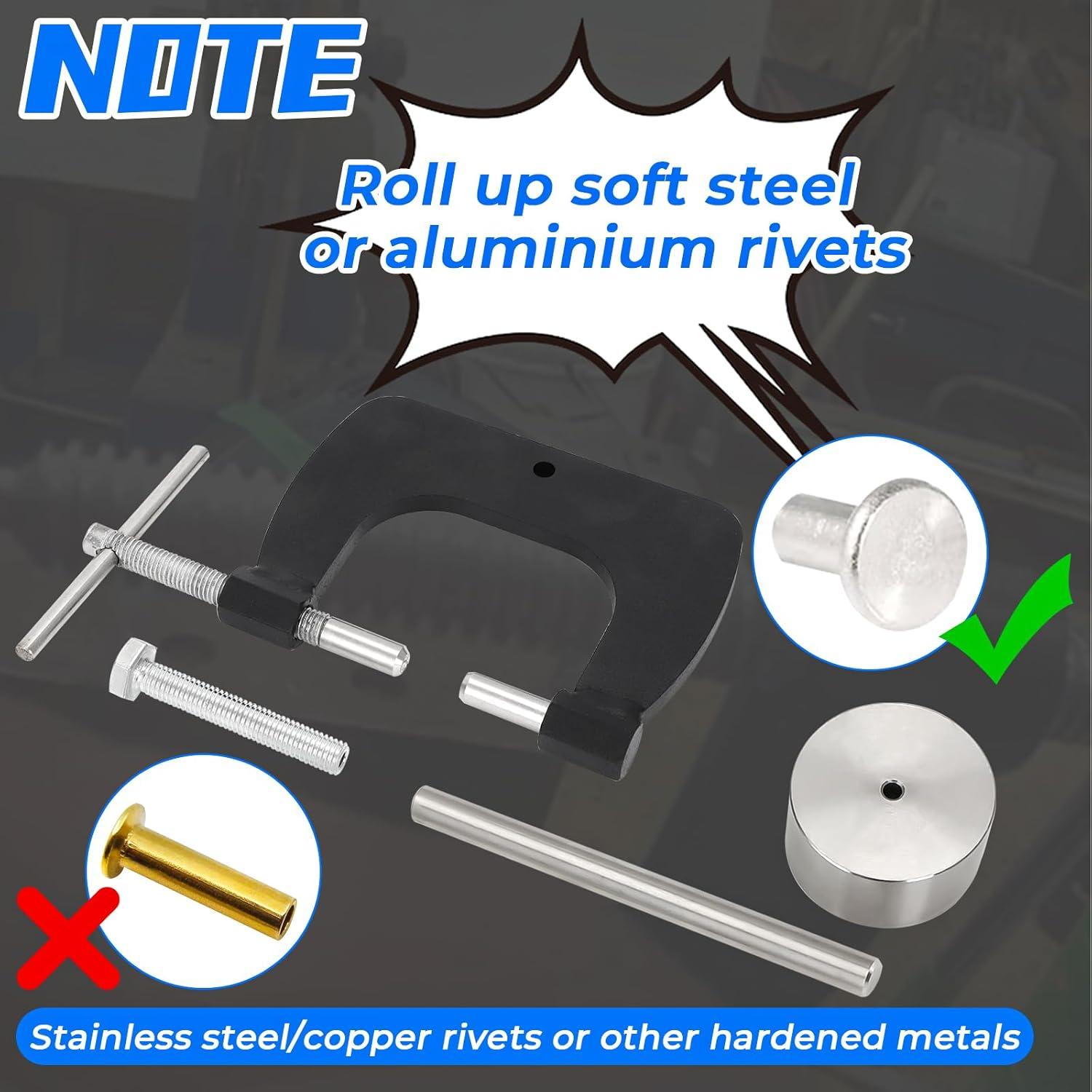 Kit de Remaches Semi Tubulares Foruly 50 Piezas para Reparación