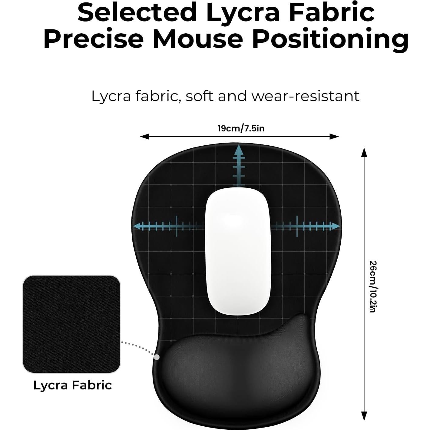 Alfombrilla de Ratón Ergonómica EooCoo con Soporte de Gel