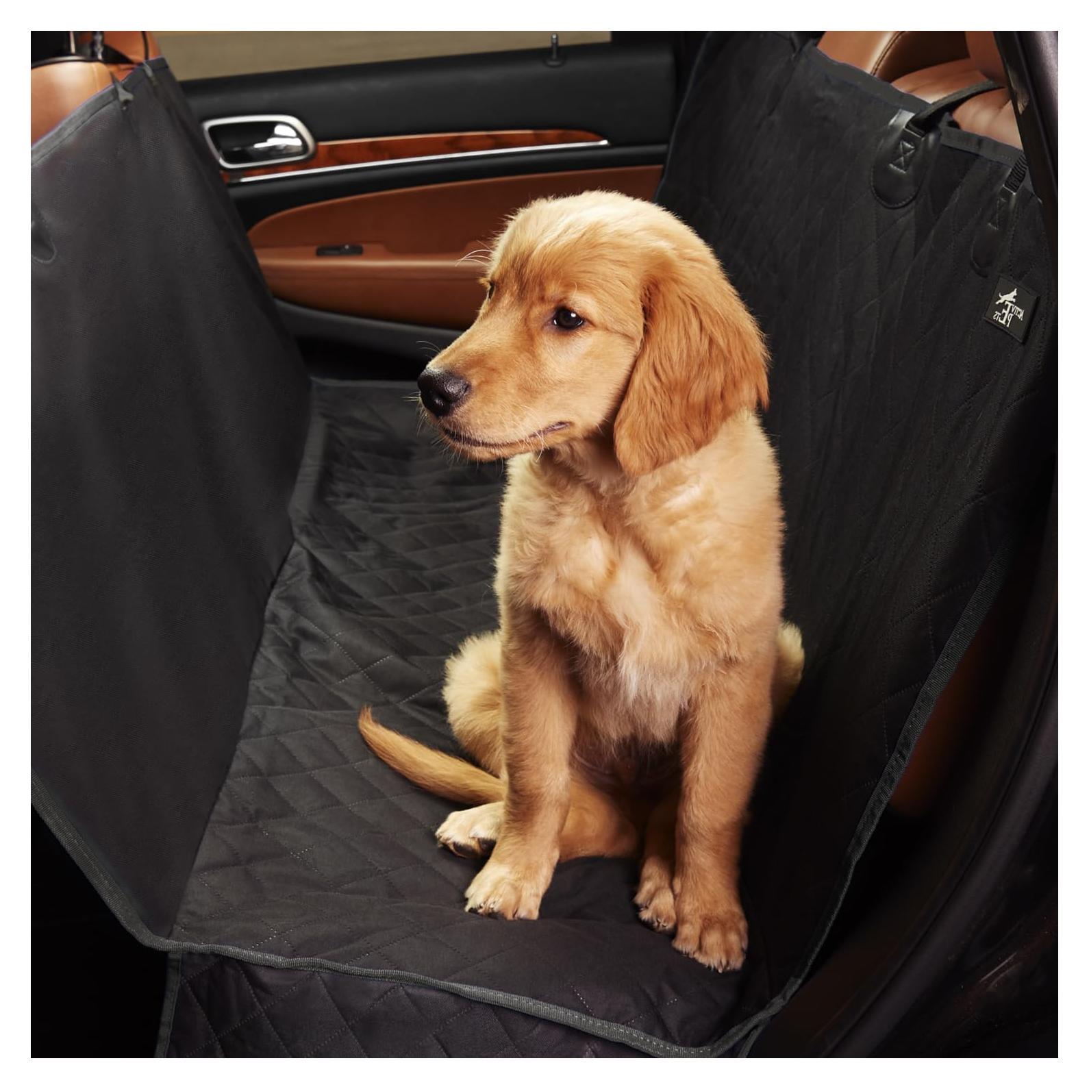 Funda de Asiento para Perros Active Pets Estándar 134.62x142.24cm Negra