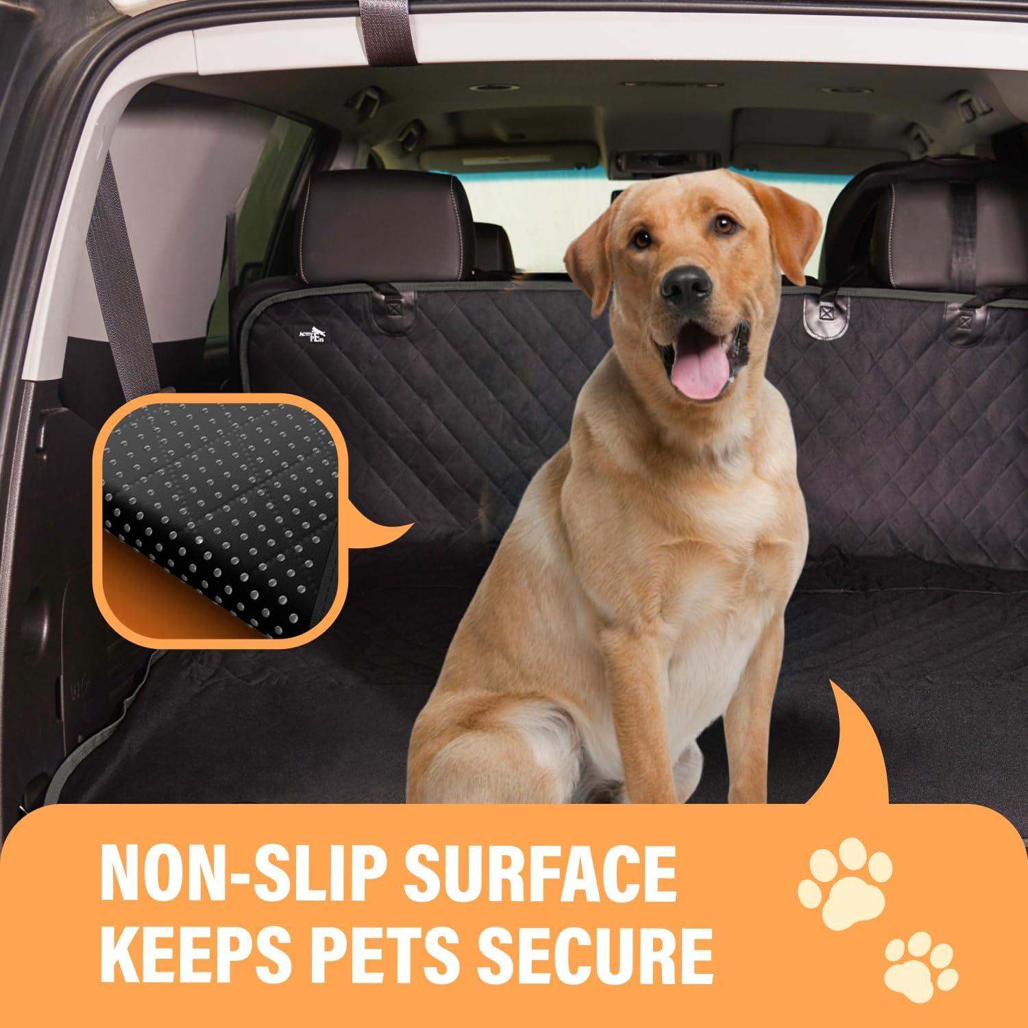 Funda de Asiento para Perros Active Pets Estándar 134.62x142.24cm Negra