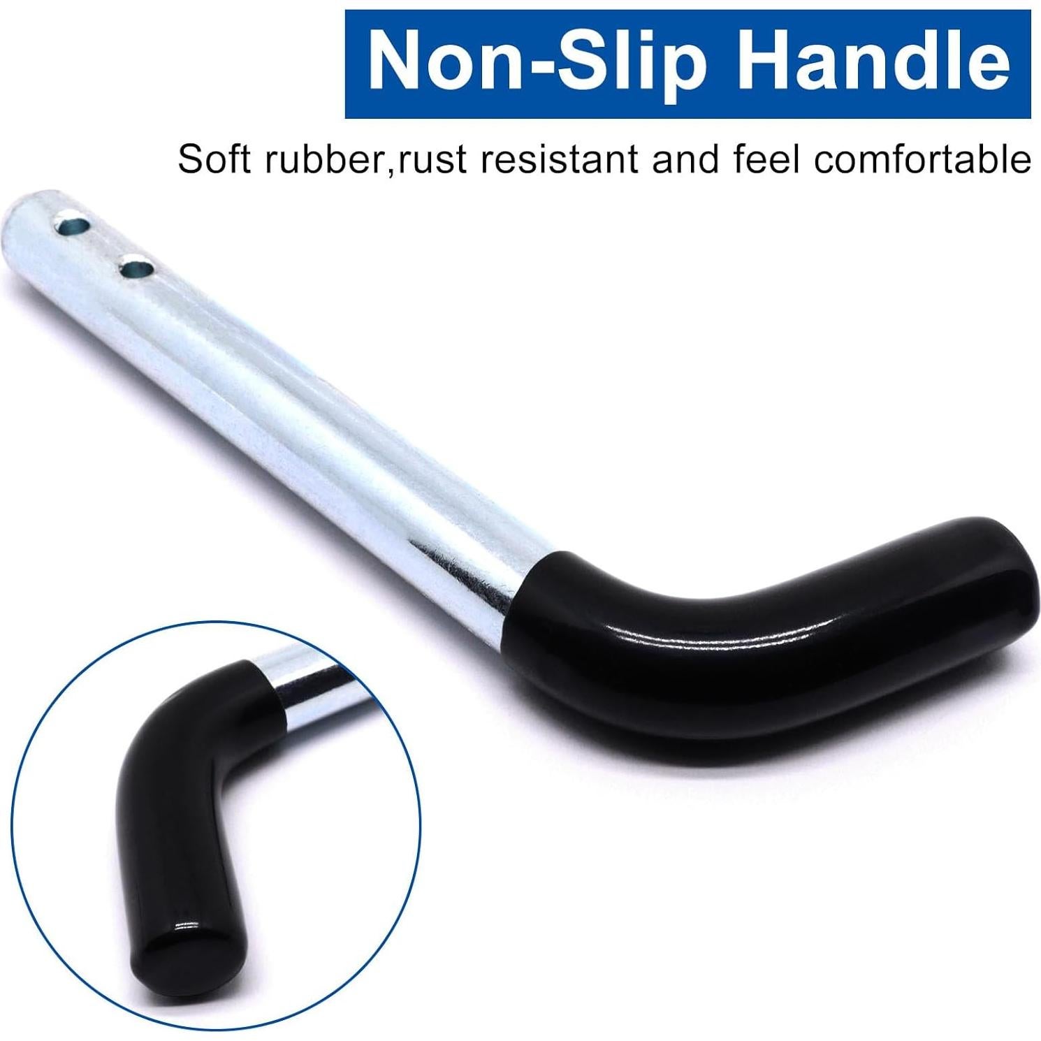 Pasador de Enganche de Remolque YuGtcen 1/2" (1.27 cm) Negro