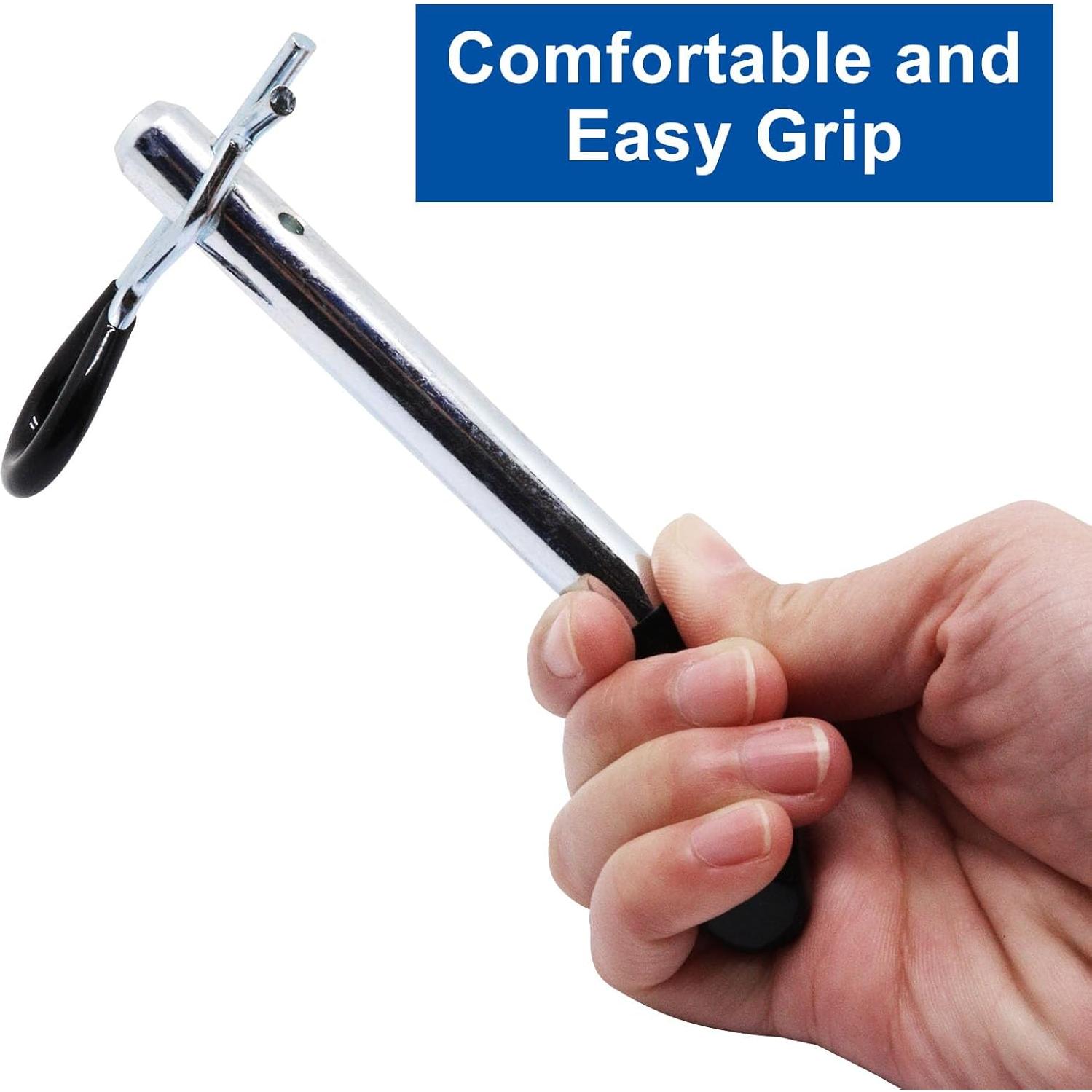 Pasador de Enganche de Remolque YuGtcen 1/2" (1.27 cm) Negro