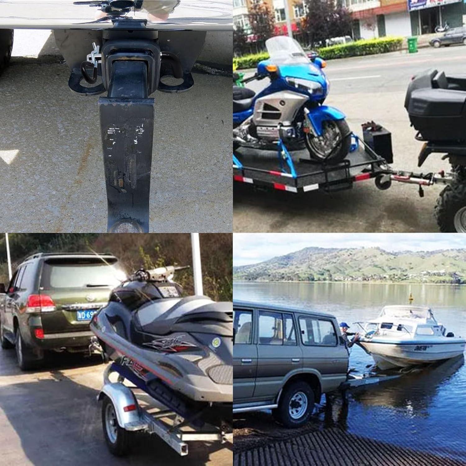 Pasador de Enganche de Remolque YuGtcen 1/2" (1.27 cm) Negro