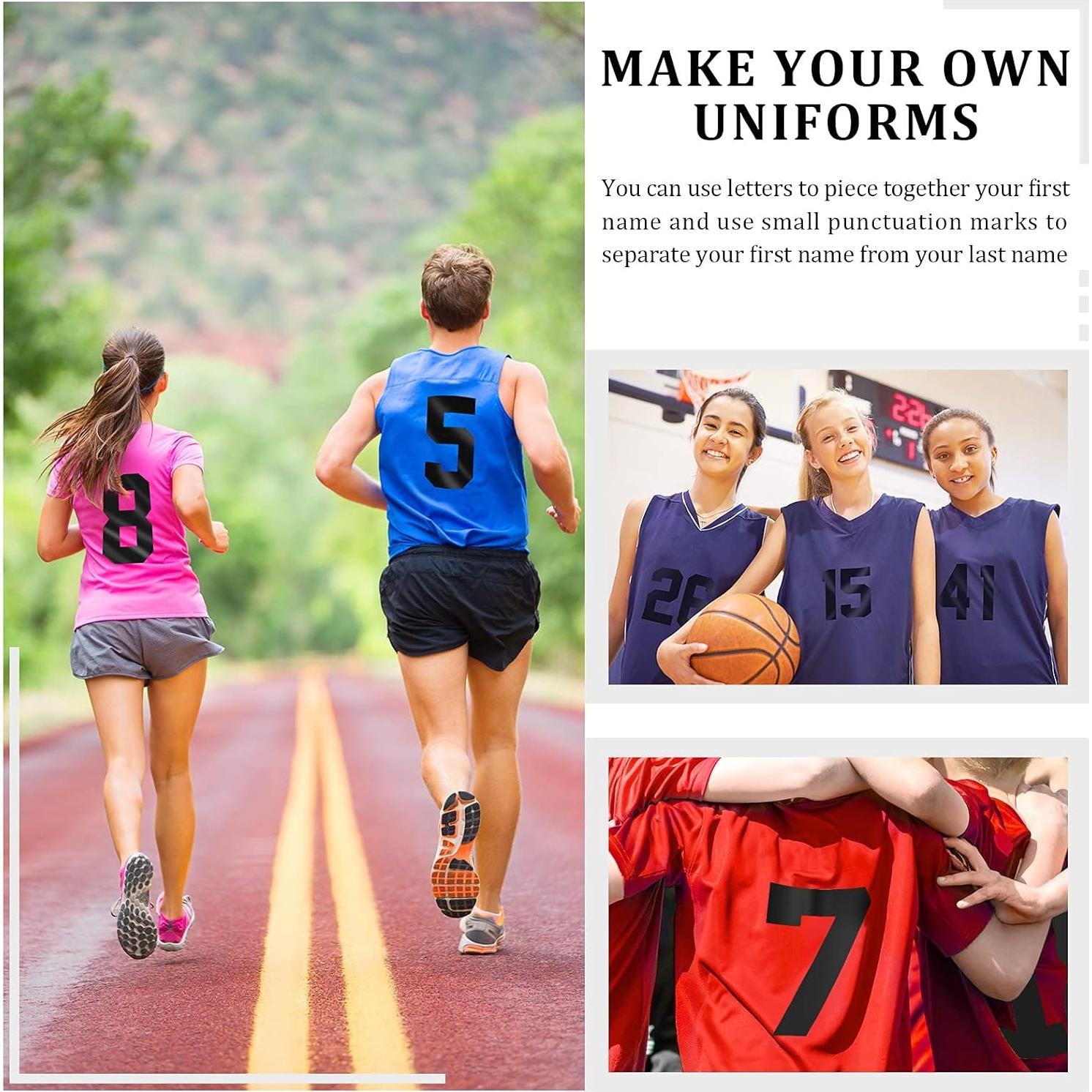 Set Letras y Números de Hierro Outus 216 Pcs Negro 8" y 2"