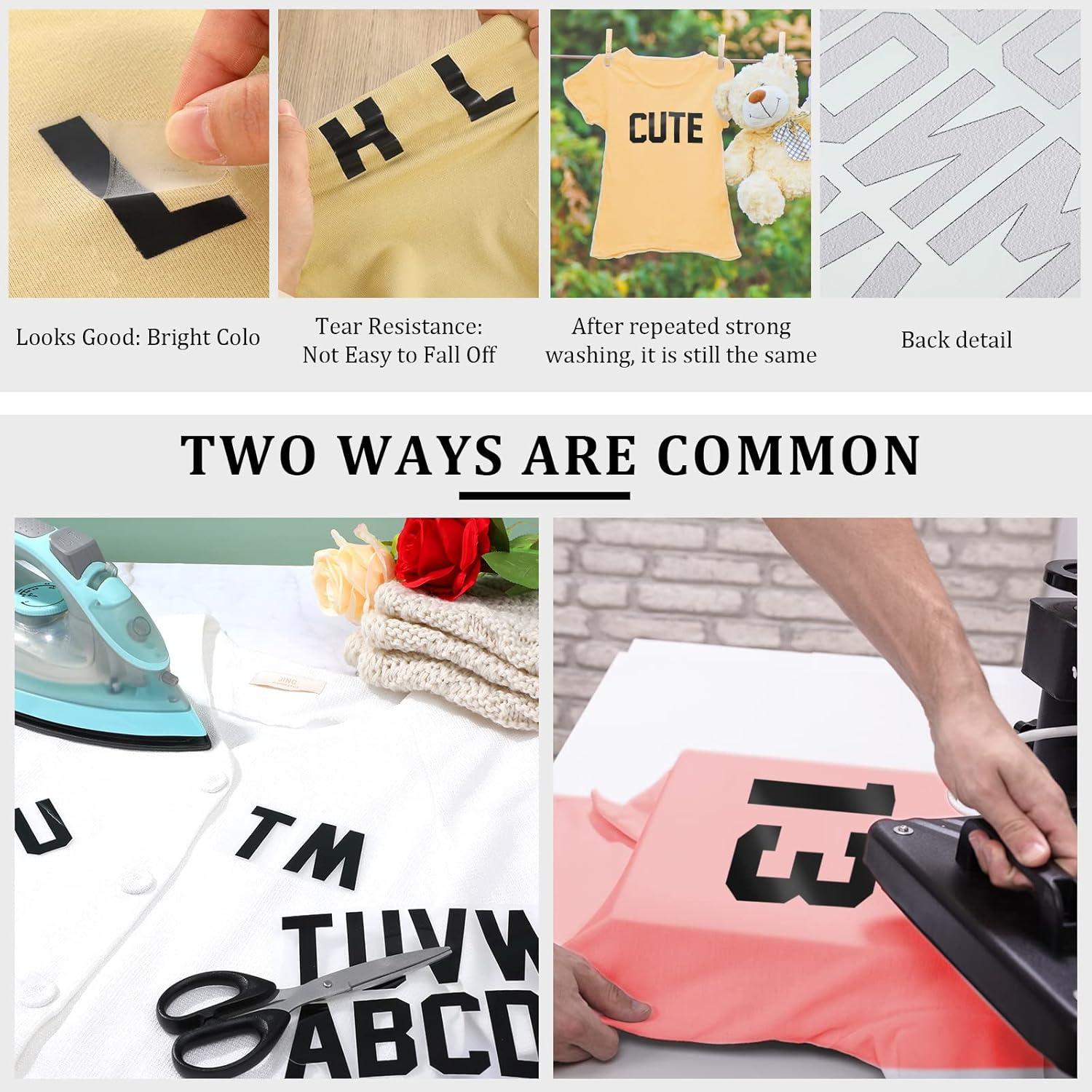 Set Letras y Números de Hierro Outus 216 Pcs Negro 8" y 2"