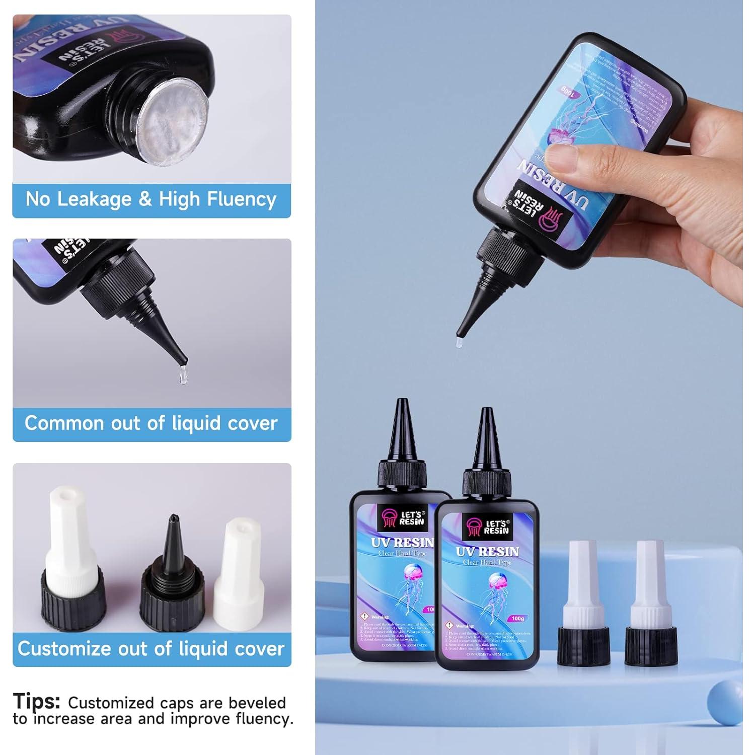 Resina UV LET'S RESIN 200g Cristal Claro Baja Viscosidad