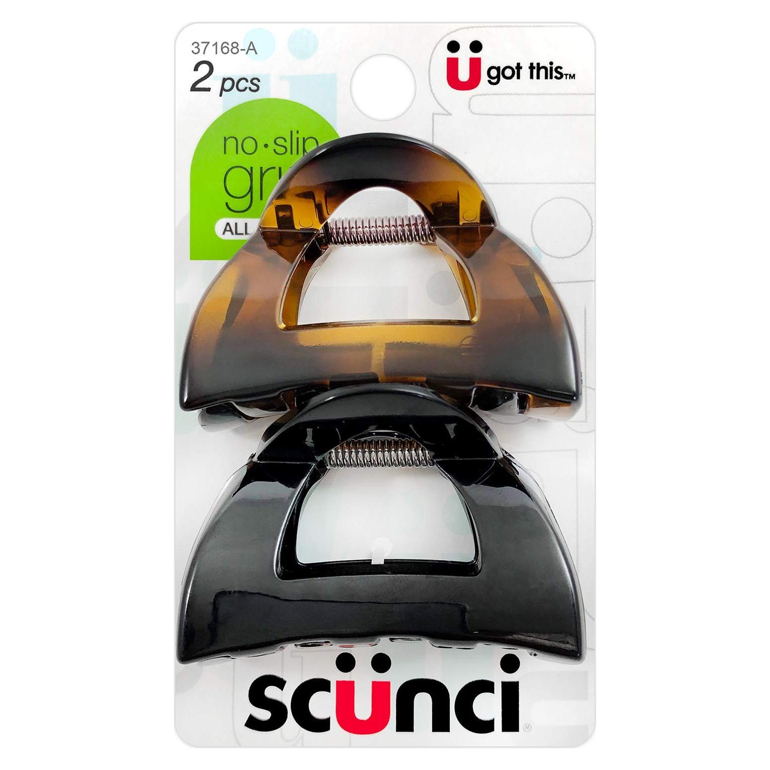 Pinzas de sujeción Scunci No-Slip Grip 5.5 cm - 2 unidades