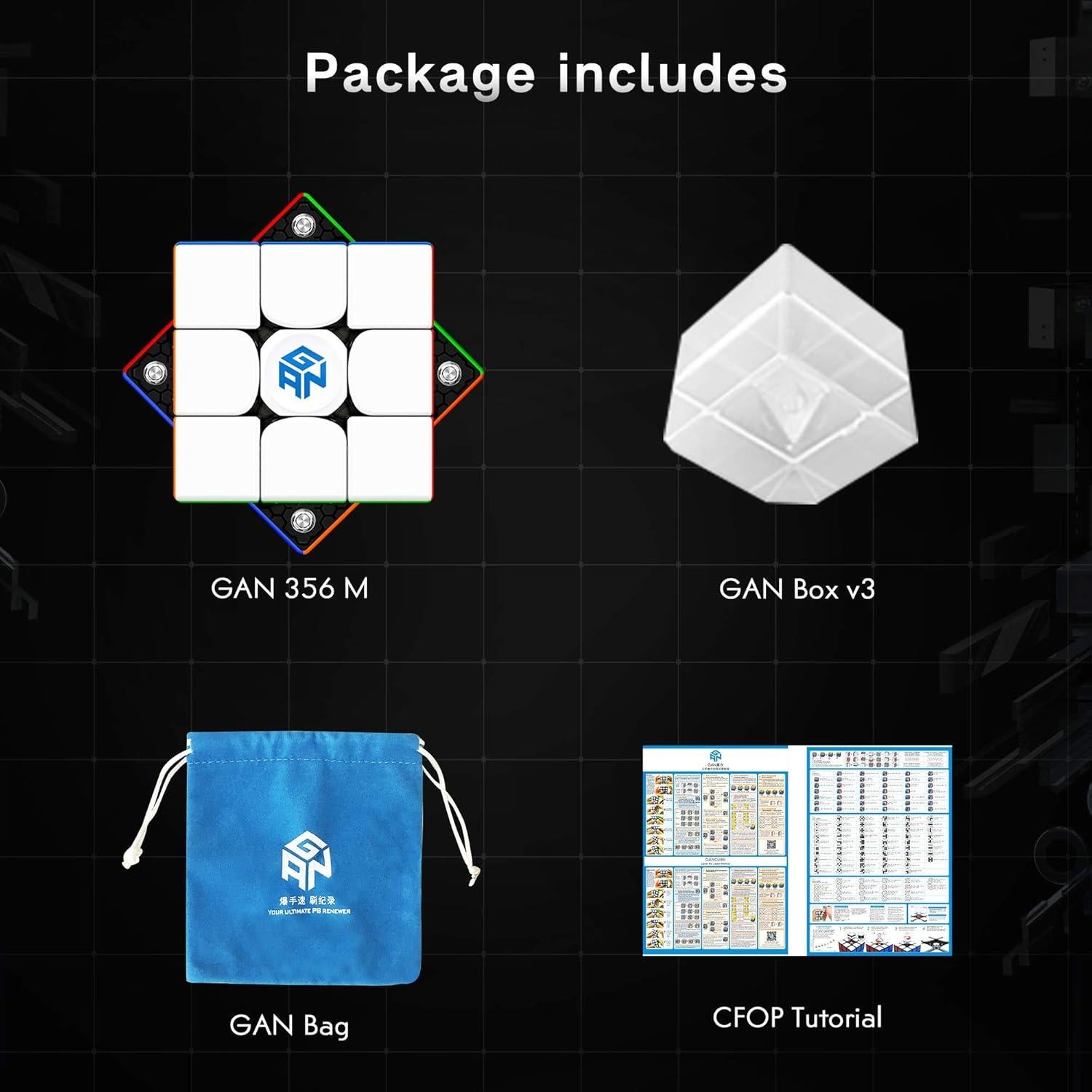 Cubo de Velocidad Magnético GAN 356 M Lite 3x3 Ajustable