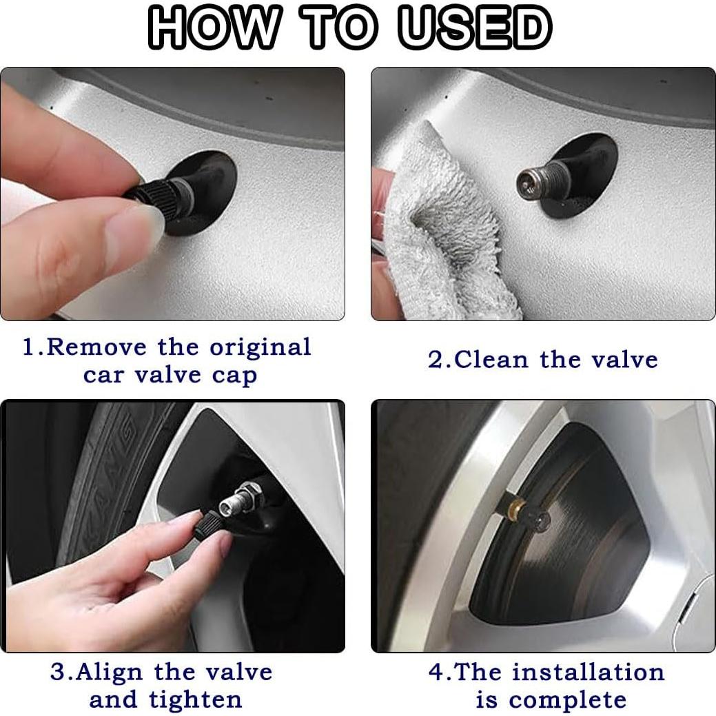 1000 Tapones de Válvula de Neumático Z-oneMart Universales