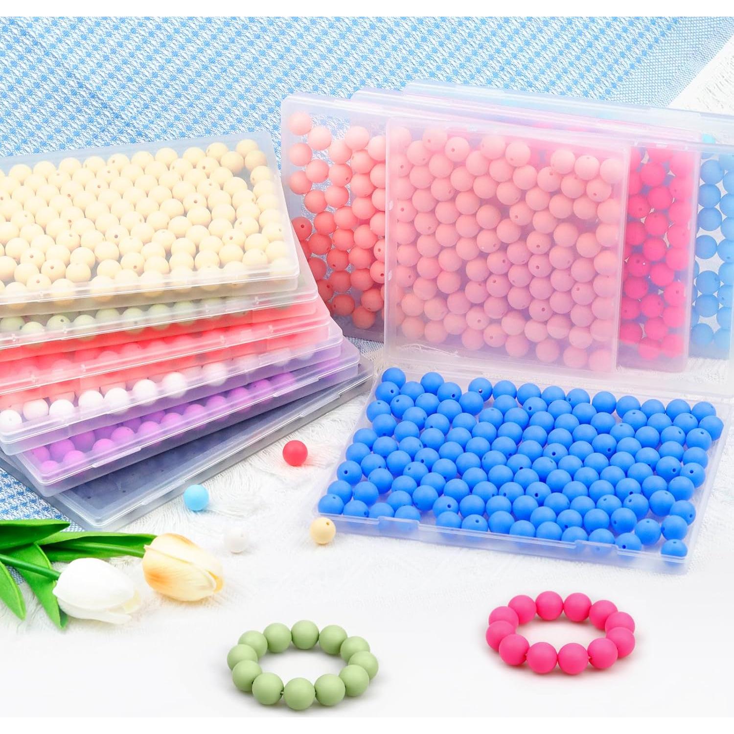 120 Perlas de Silicona 15mm FIVEIZERO Negras para Manualidades