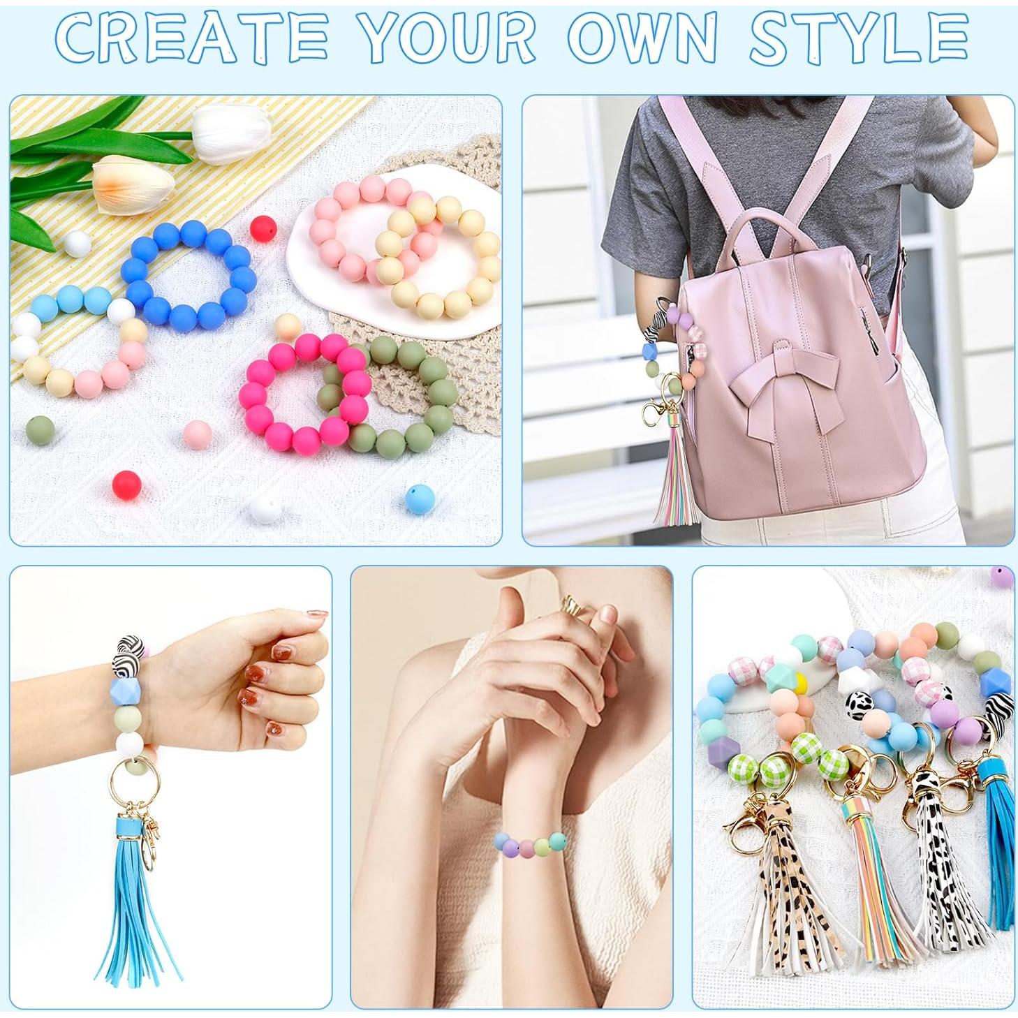 120 Perlas de Silicona 15mm FIVEIZERO Negras para Manualidades