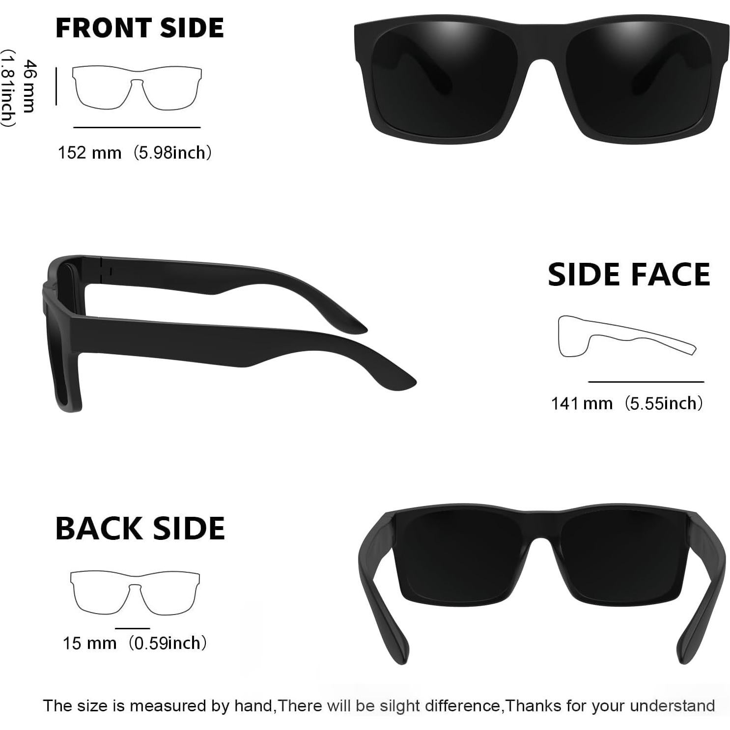 Gafas de Sol MAXJULI Z87 para Cabezas Grandes UV400 TR90