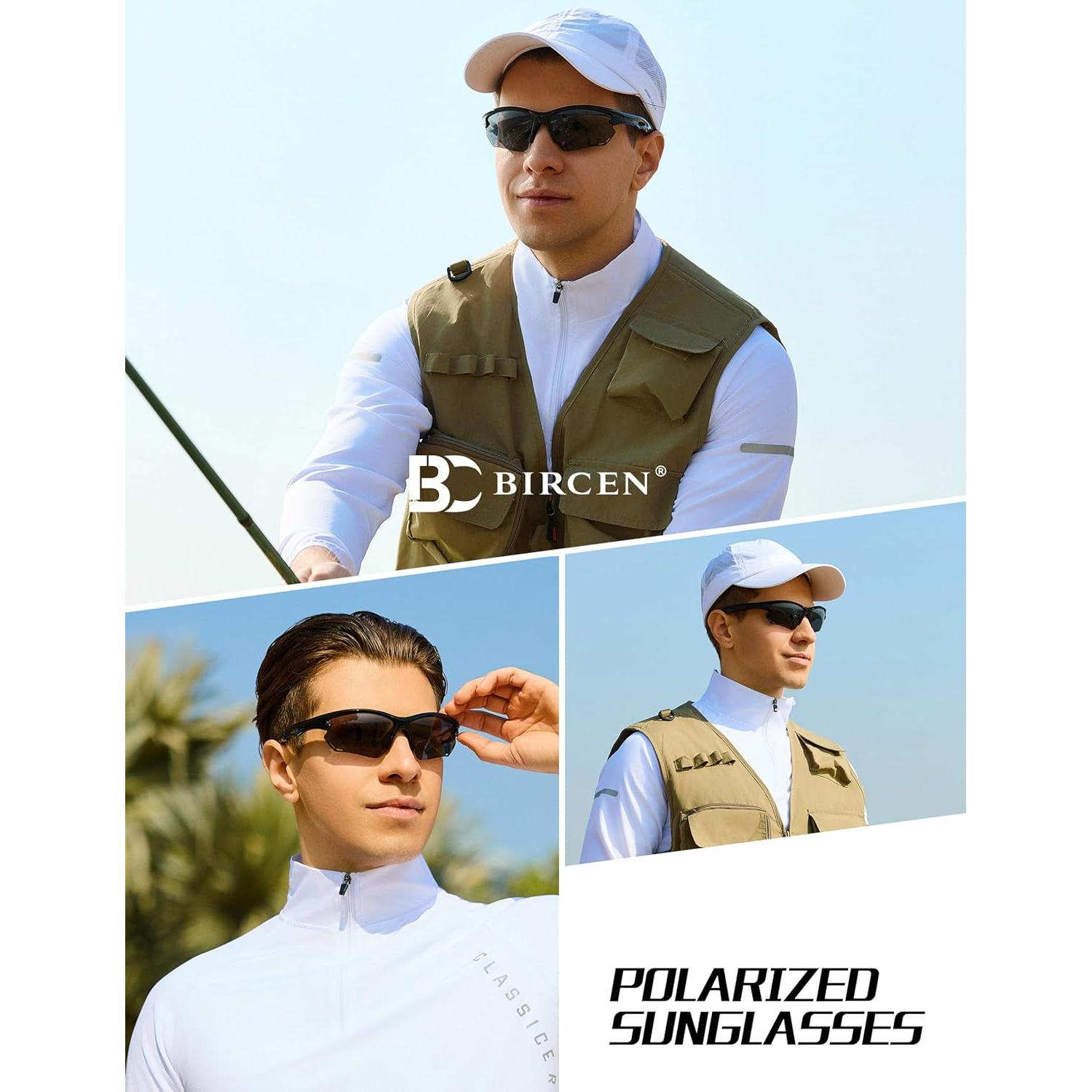 Gafas de sol polarizadas BIRCEN UV400 para ciclismo y correr