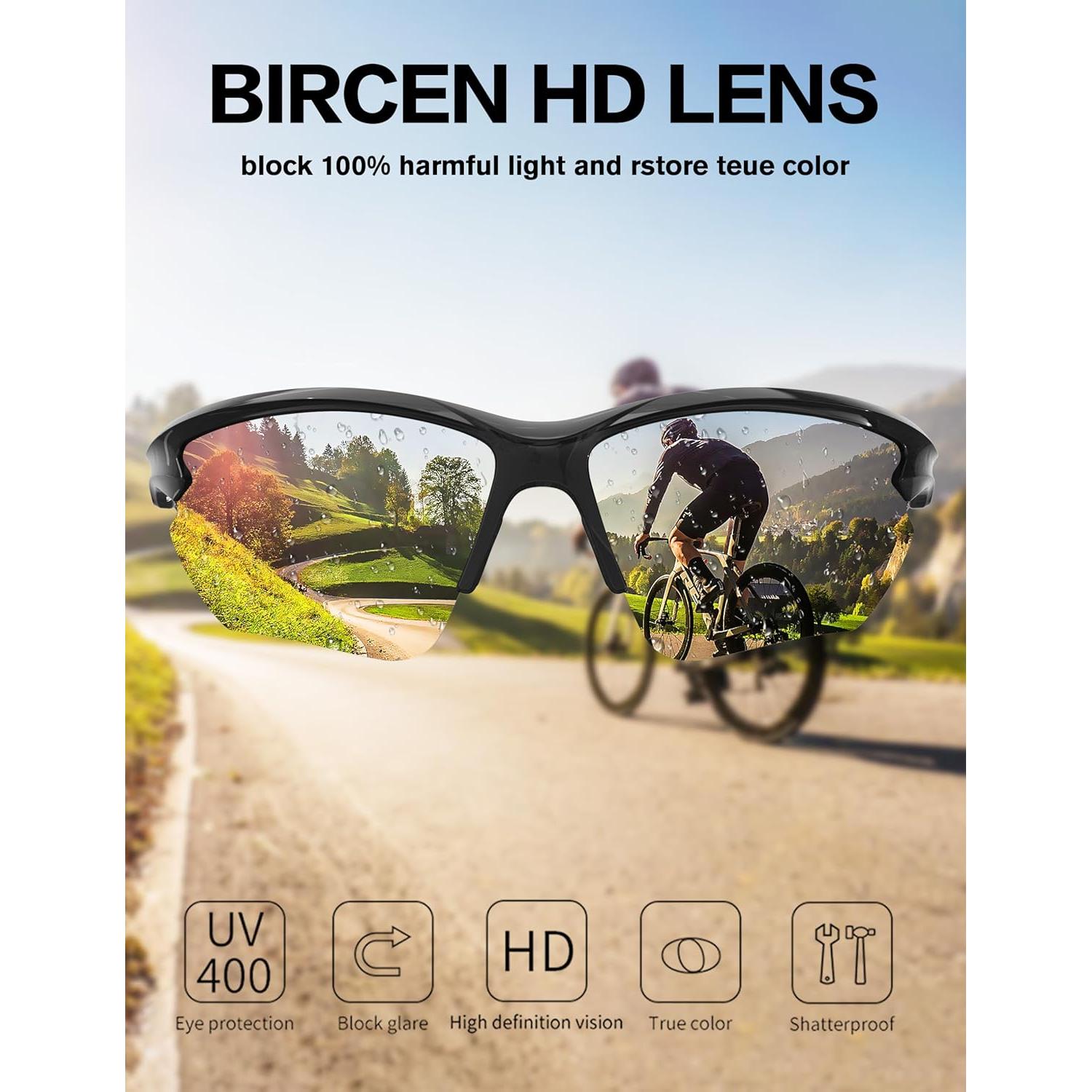 Gafas de sol polarizadas BIRCEN UV400 para ciclismo y correr