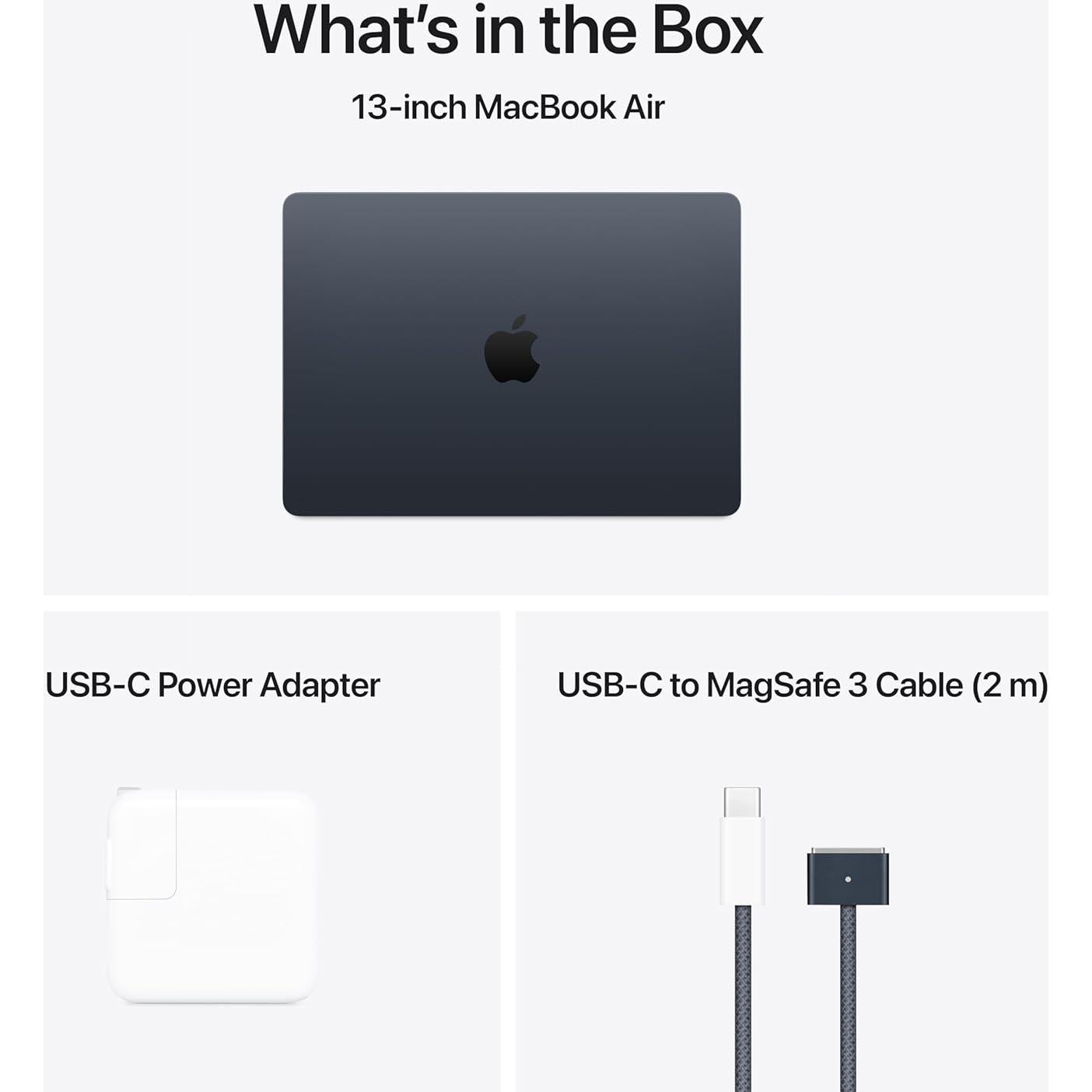 Apple MacBook Air 2025 13.6" M4 16GB 256GB SSD Medianoche con AppleCare+