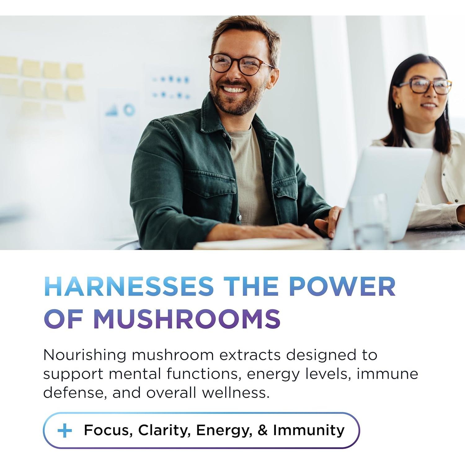 Suplemento Orgánico de Melena de León Dr. Emil 9000mg 60 Cápsulas