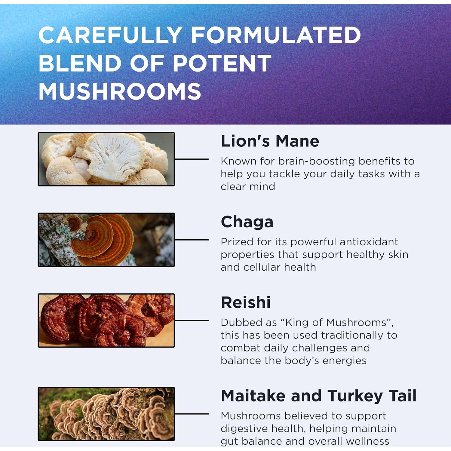 Suplemento Orgánico de Melena de León Dr. Emil 9000mg 60 Cápsulas