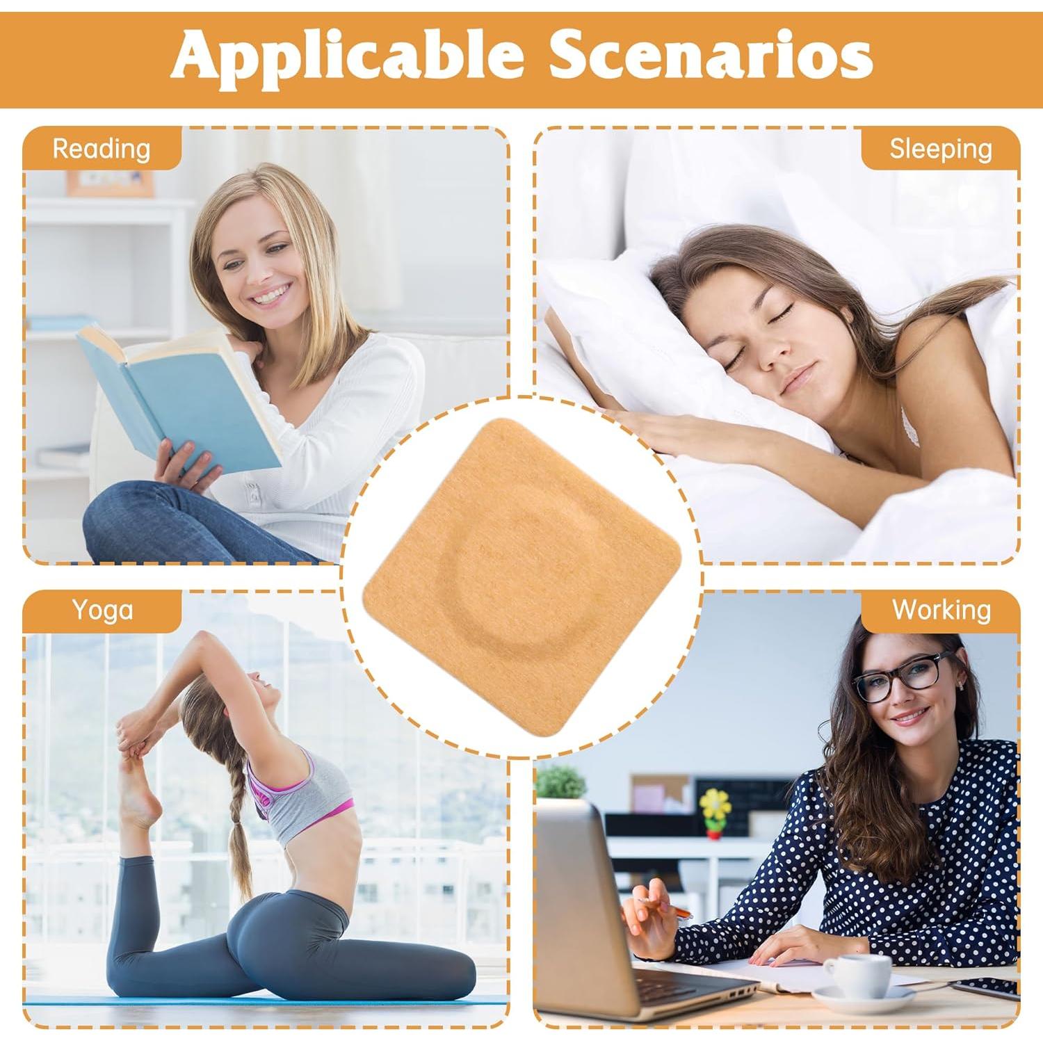 10 Piezas Parche de Aceite de Ricino Orgánico Autoadhesivo