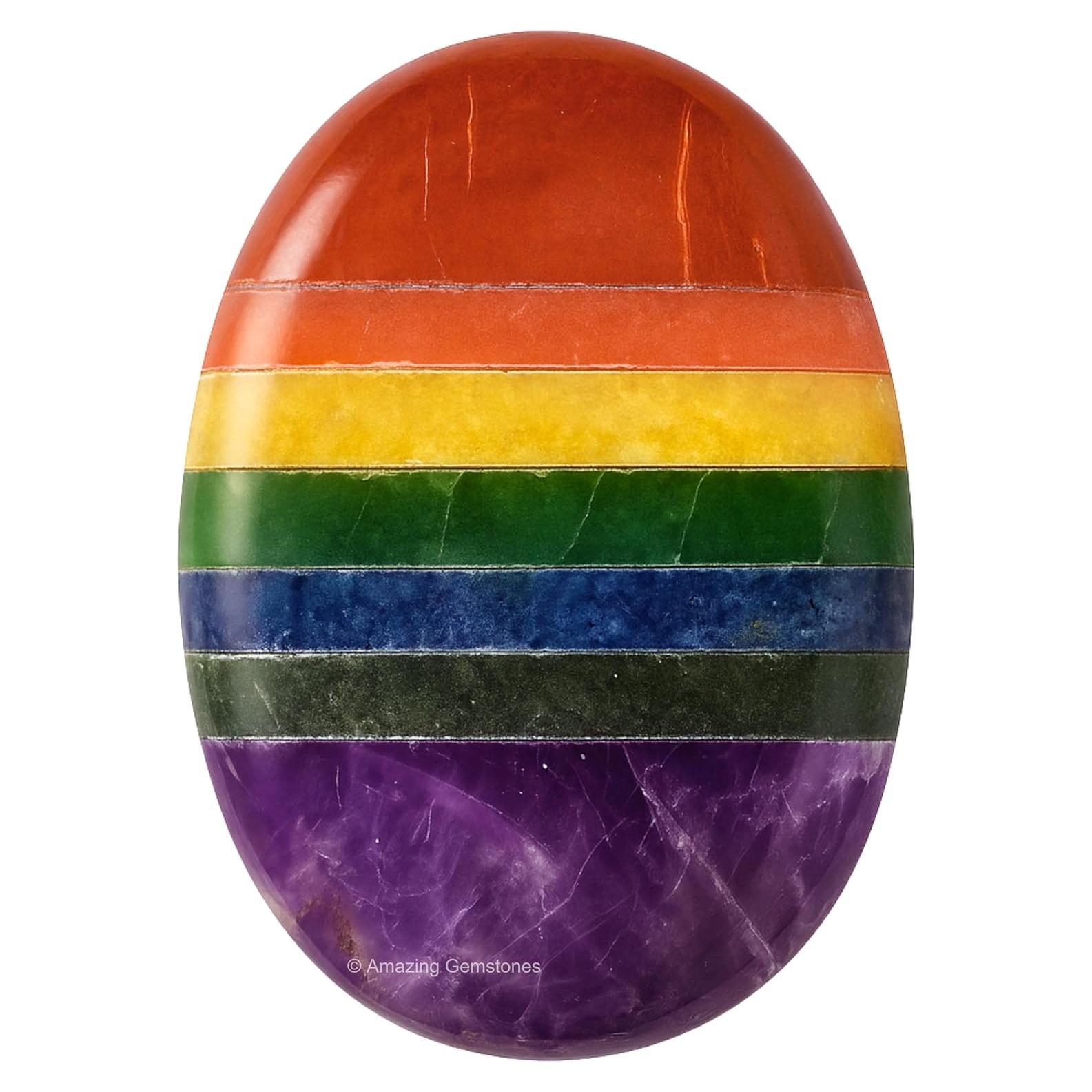 Piedra de Palma Grande 7 Chakras - Cristales Sanadores