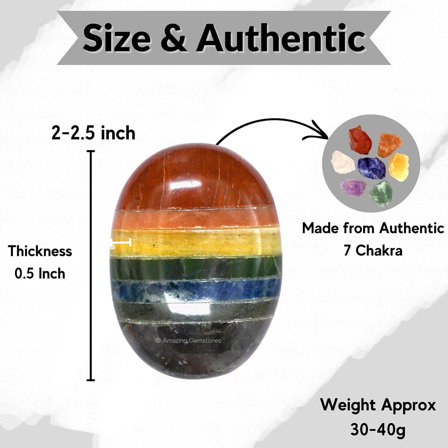 Piedra de Palma Grande 7 Chakras - Cristales Sanadores