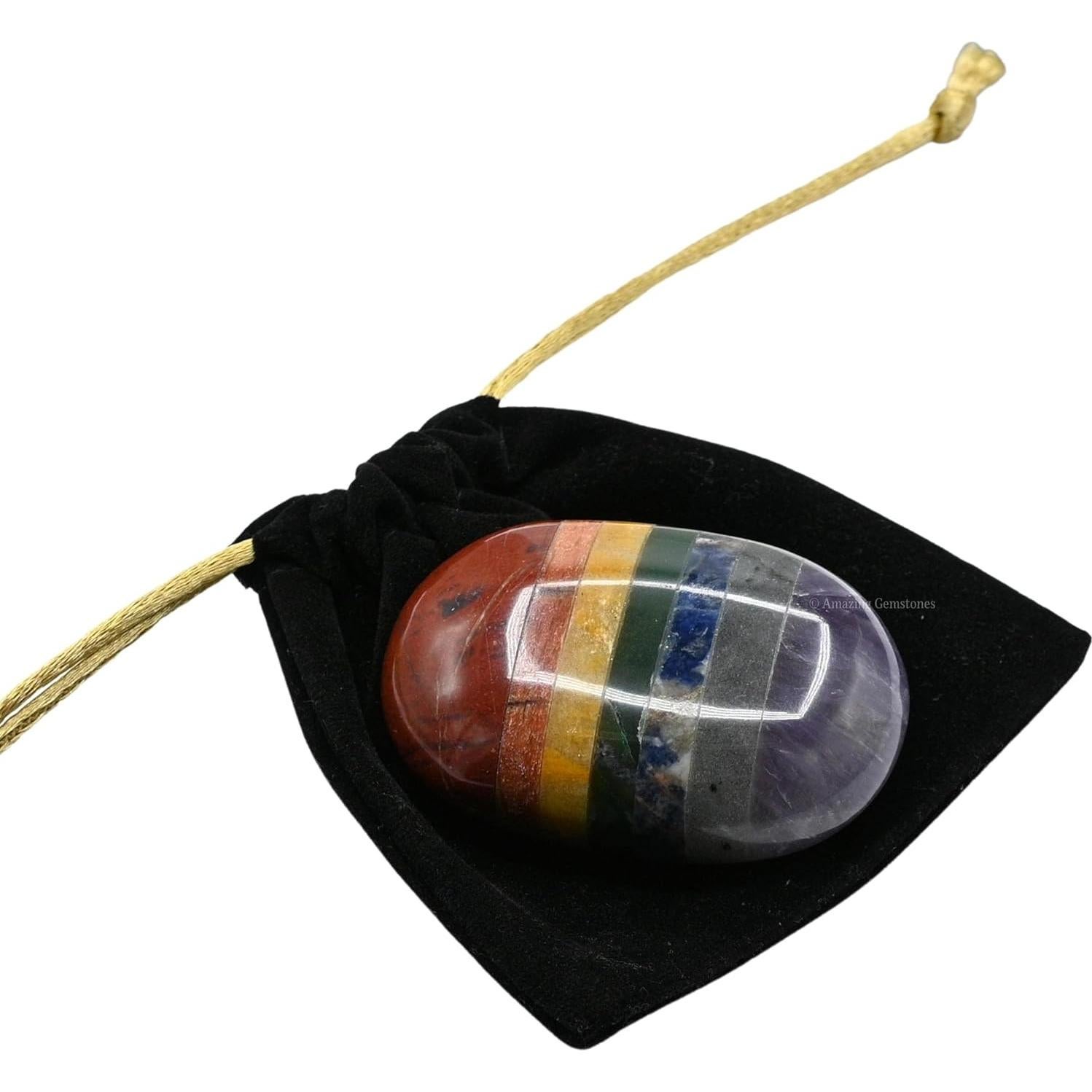 Piedra de Palma Grande 7 Chakras - Cristales Sanadores