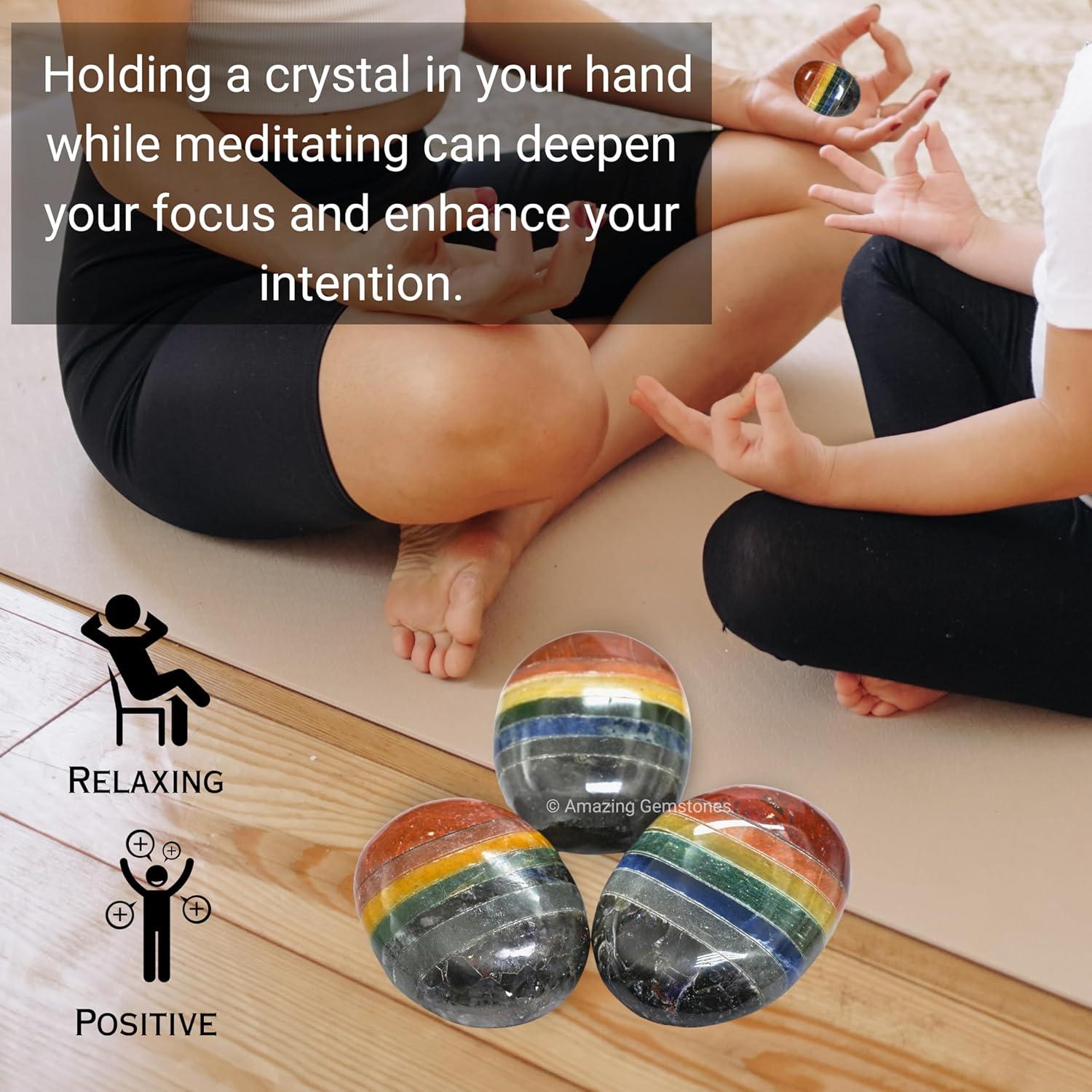 Piedra de Palma Grande 7 Chakras - Cristales Sanadores