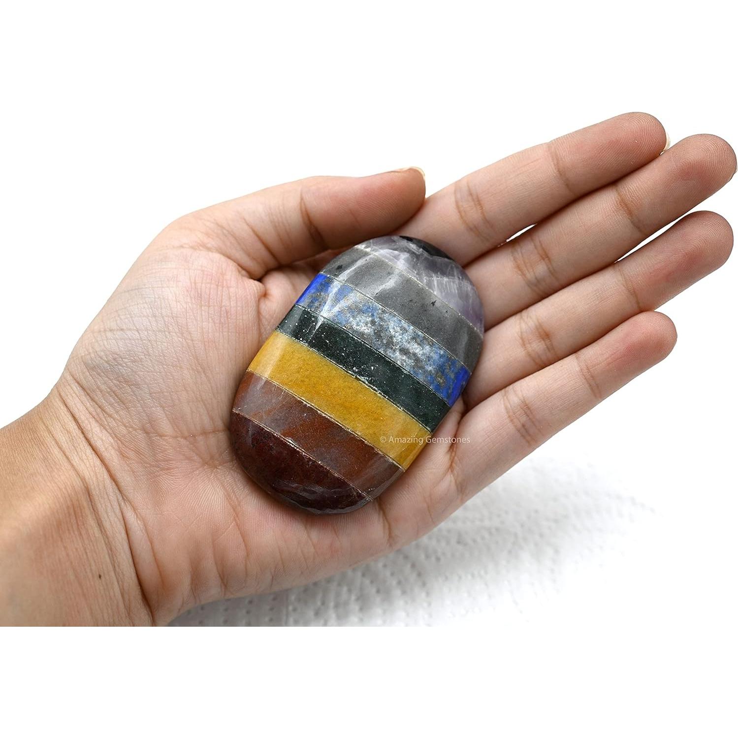 Piedra de Palma Grande 7 Chakras - Cristales Sanadores