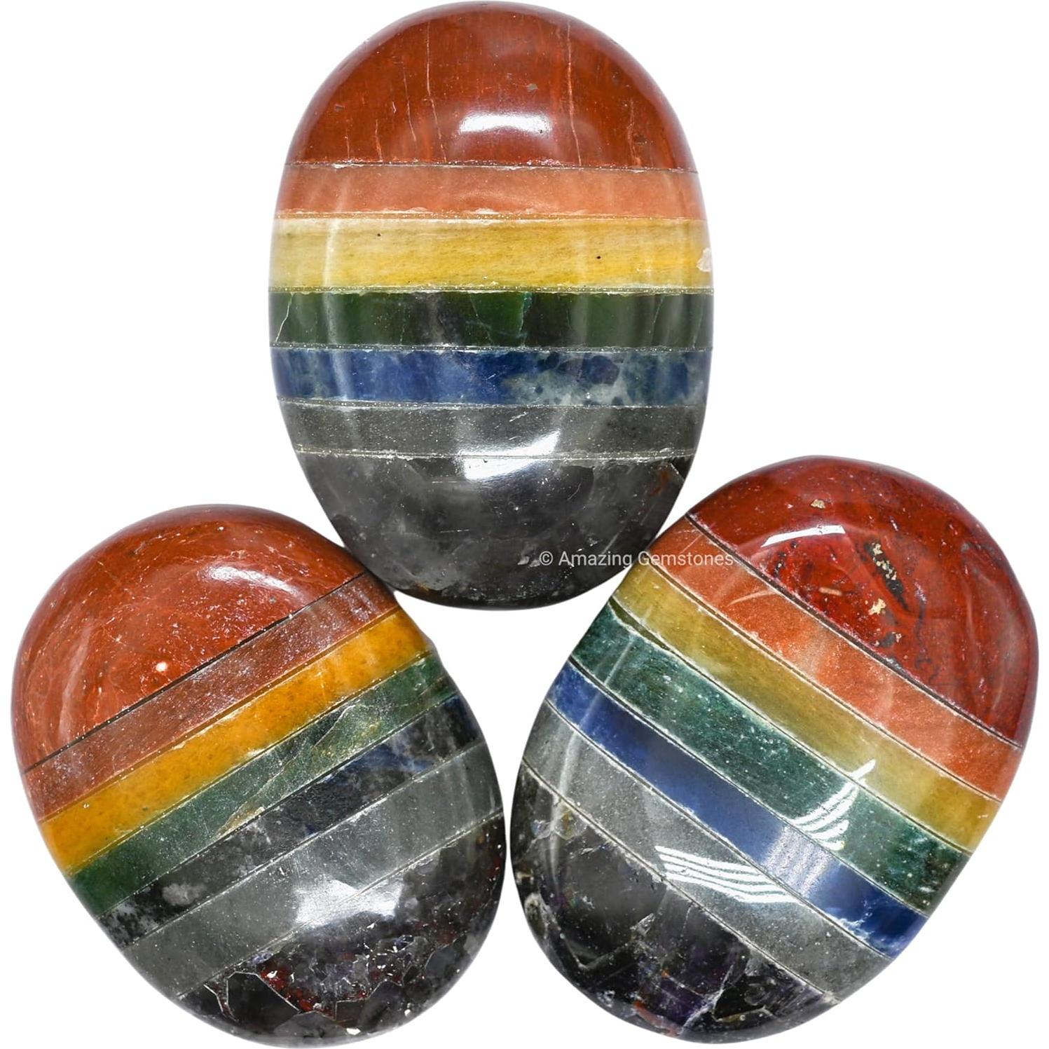 Piedra de Palma Grande 7 Chakras - Cristales Sanadores