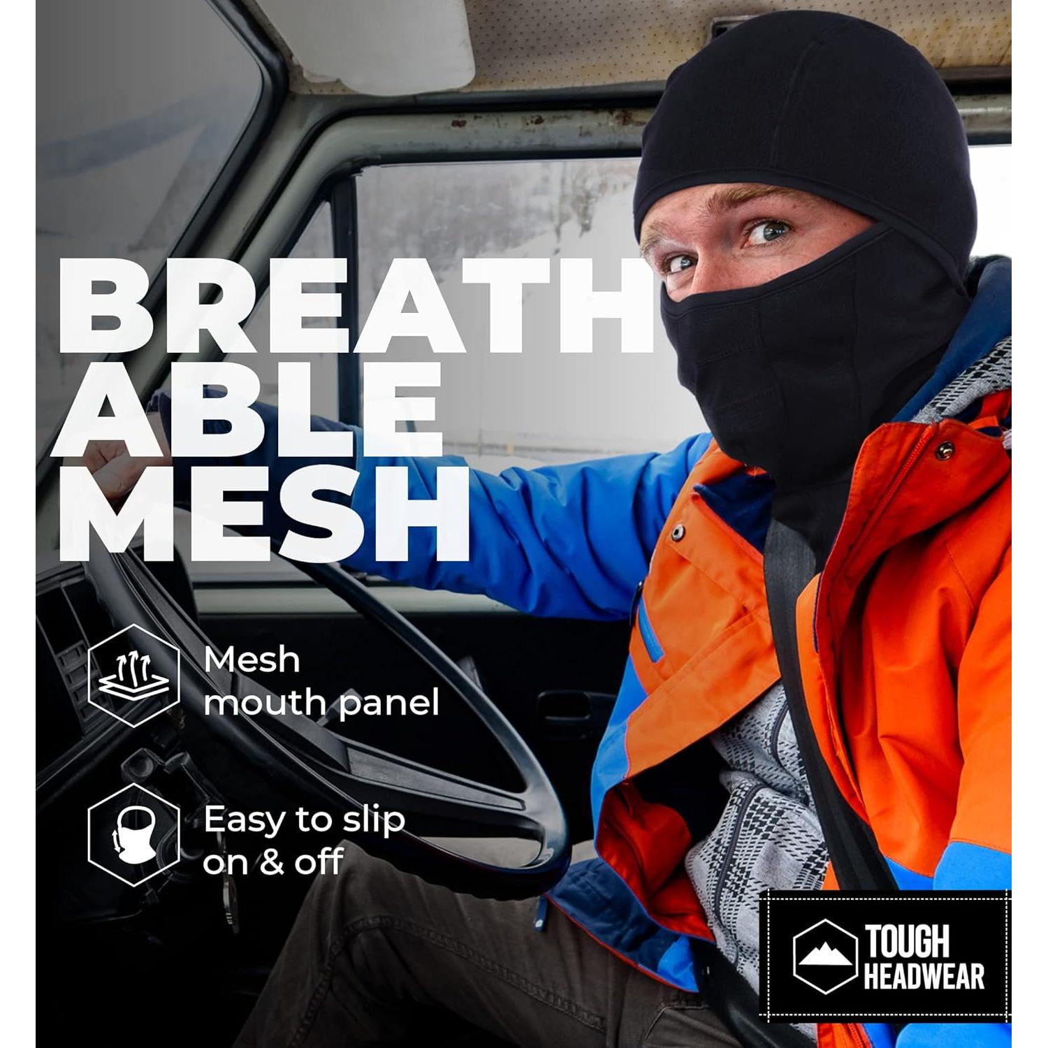 Balaclava de forro polar Tough Headwear para clima frío