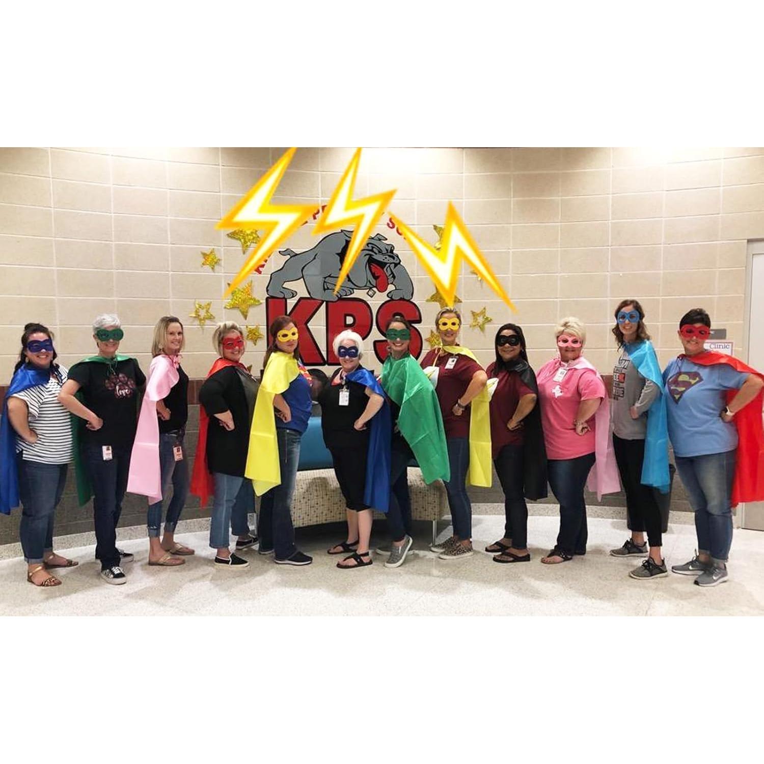 Set de Capas y Máscaras de Superhéroe ADJOY para Adultos - 5 Piezas