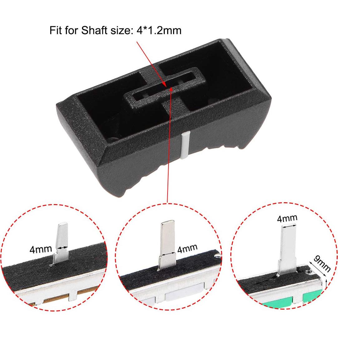 Perillas Planas para Potenciometro uxcell 4x1.2mm 10 Pcs