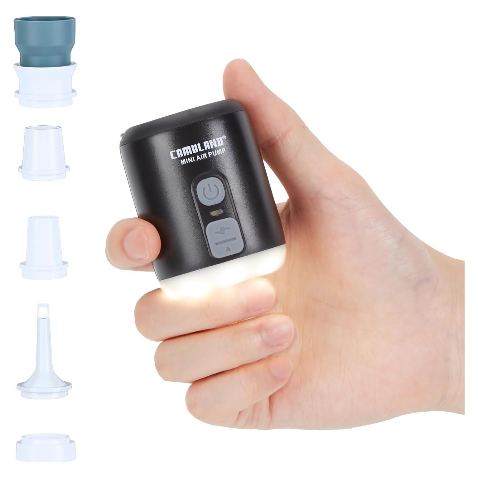 Bomba de Aire CAMULAND Mini Recargable 1400mAh para Inflables