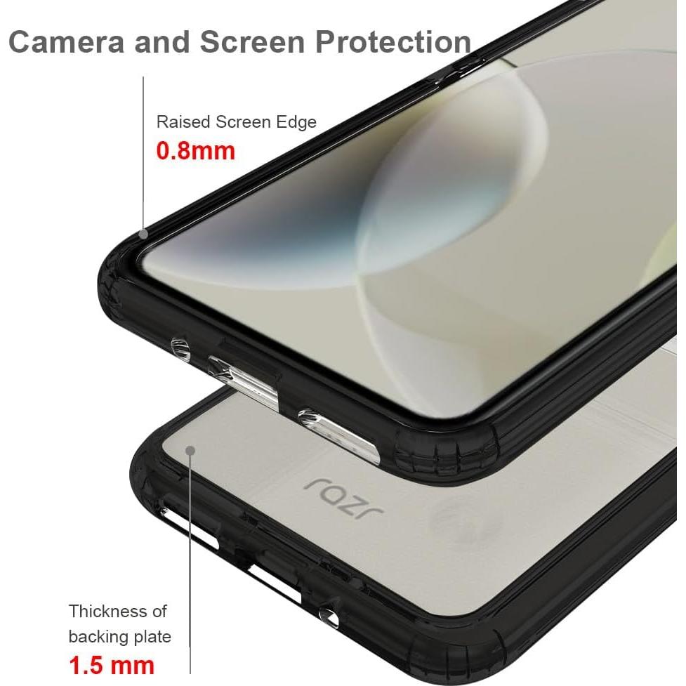 Funda TPU Premium Sucnakp para Motorola Razr 2023 - Transparente