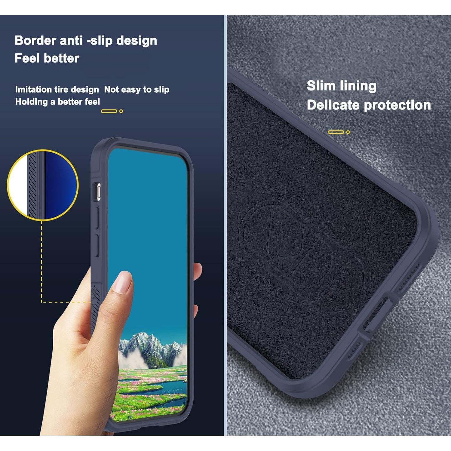 Funda de Silicona Honor X6 Wousunly Azul Ultra Delgado