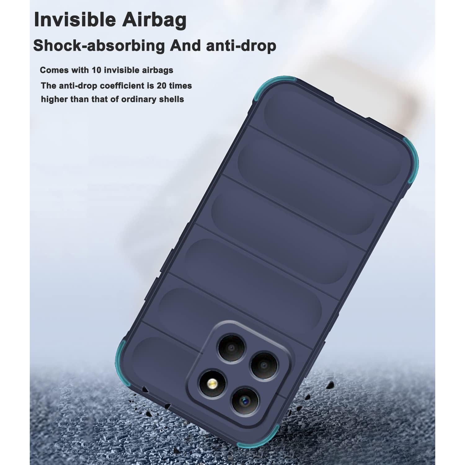 Funda de Silicona Honor X6 Wousunly Azul Ultra Delgado