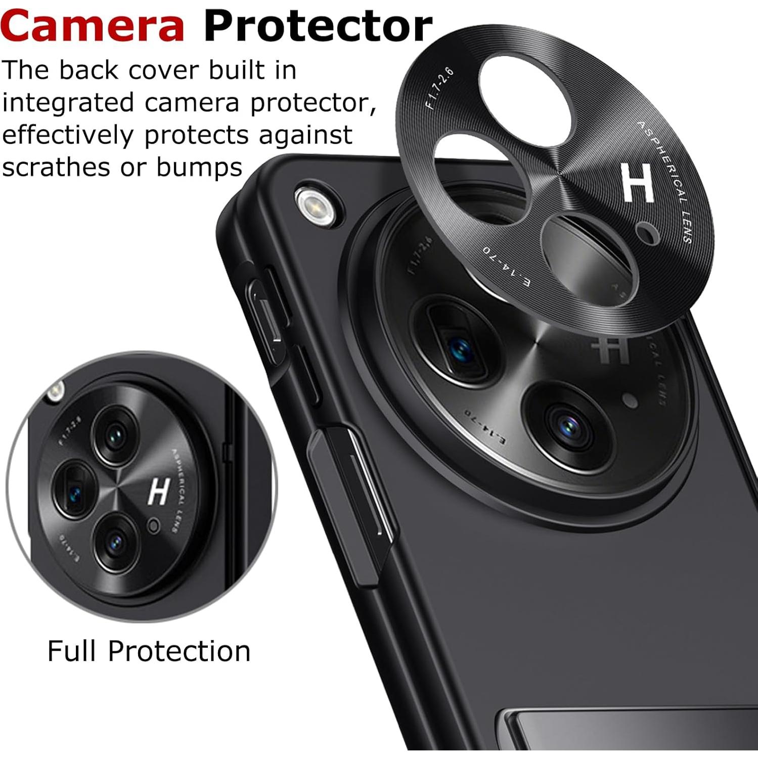 Funda delgada YQODSZ para OnePlus Open con soporte y protección