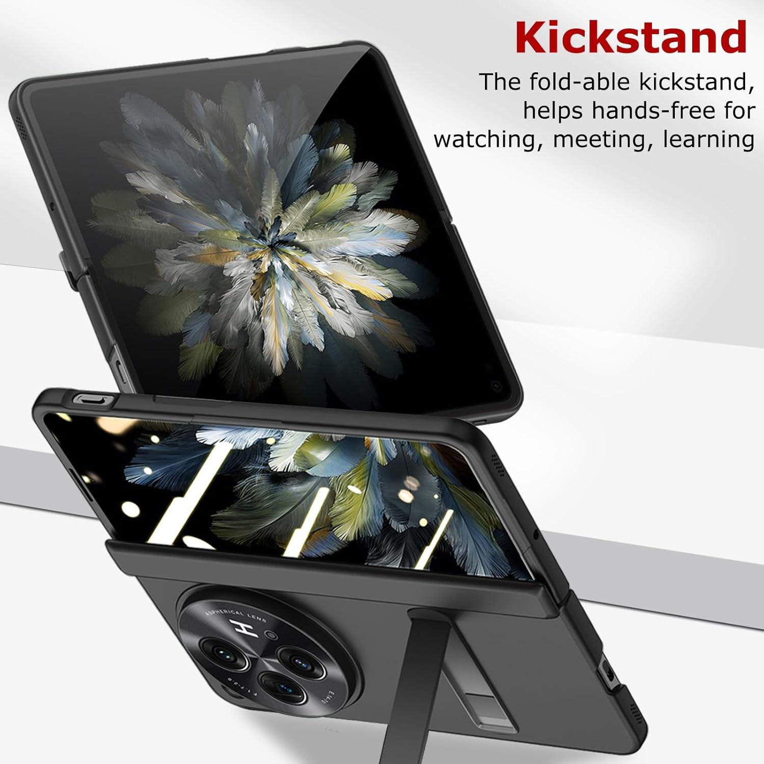 Funda delgada YQODSZ para OnePlus Open con soporte y protección