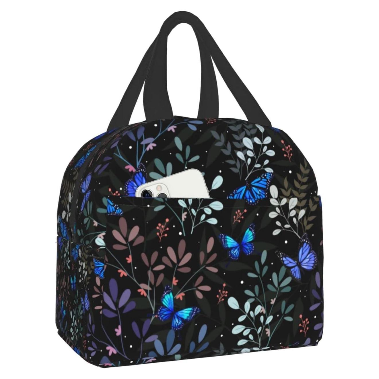 Bolsa de Almuerzo Aislada Hmklpi Mariposa 22x20x13cm